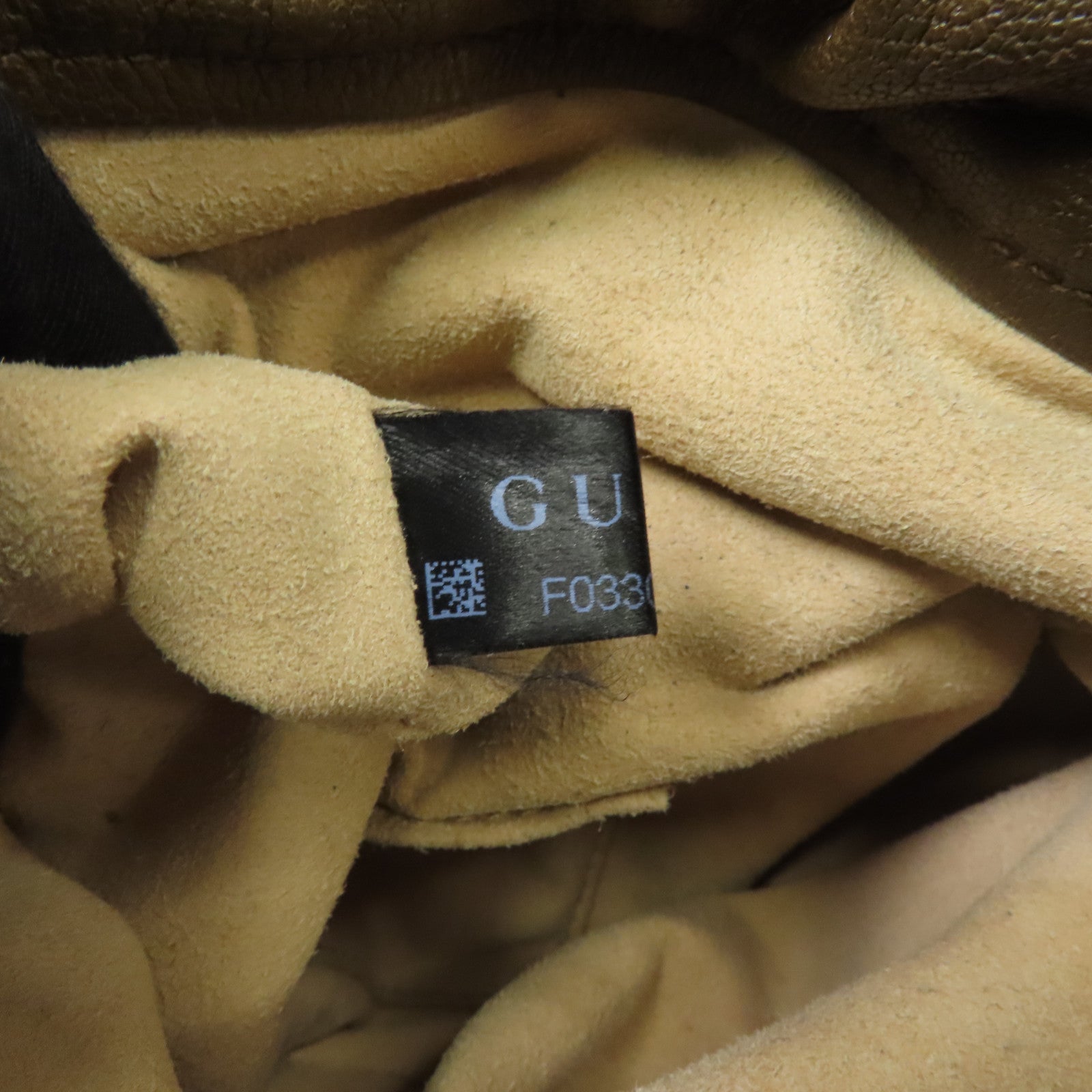 GUCCI 皮革/帆布Horsebit 1955金扣肩背袋啡色