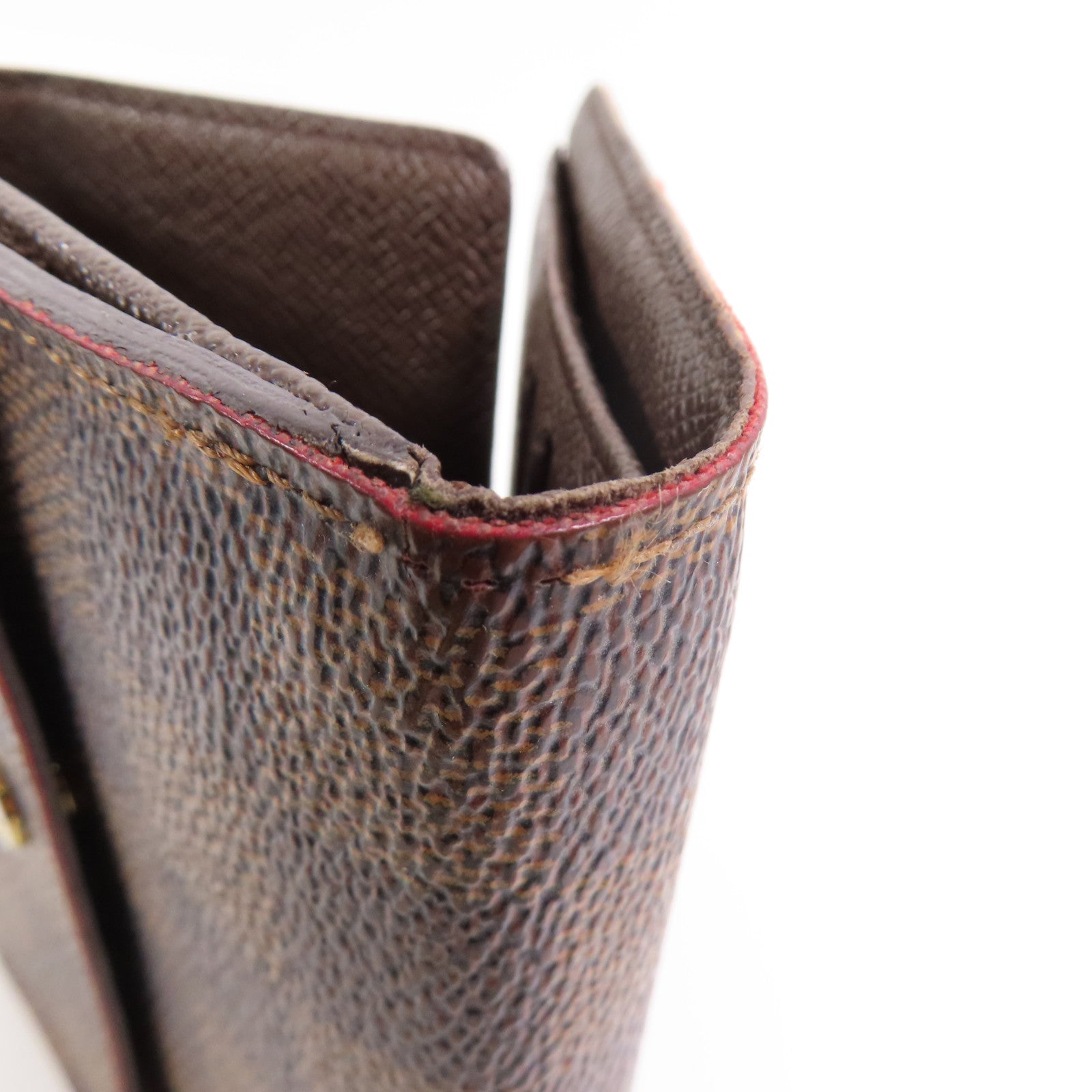 LOUIS VUITTON 【激減優惠】Damier Porte Monnaie Viennois金扣短錢包
