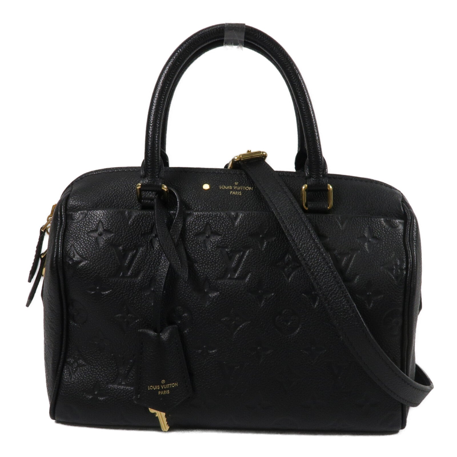 LOUIS VUITTON Monogram Empreinte Speedy Bandouliere 25手挽肩背兩用袋