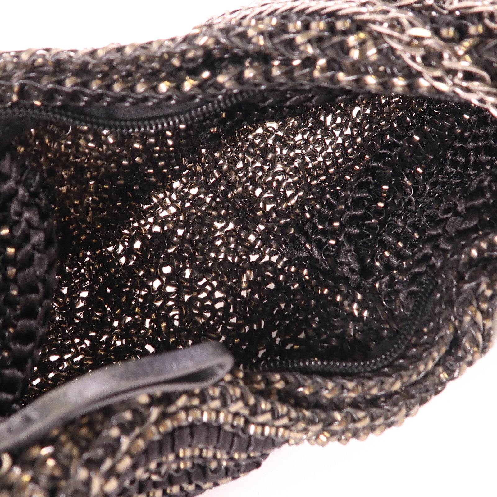 ANTEPRIMA SHW Chain Shoulder Bag PVC/Canvas Black/Brown