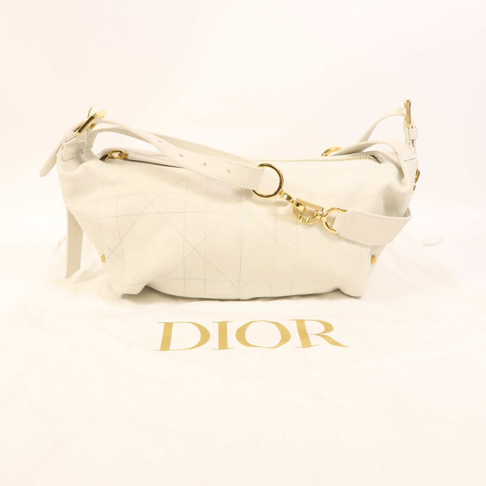 Dior 【激減優惠】牛皮皮革D Journey Small金扣肩背袋