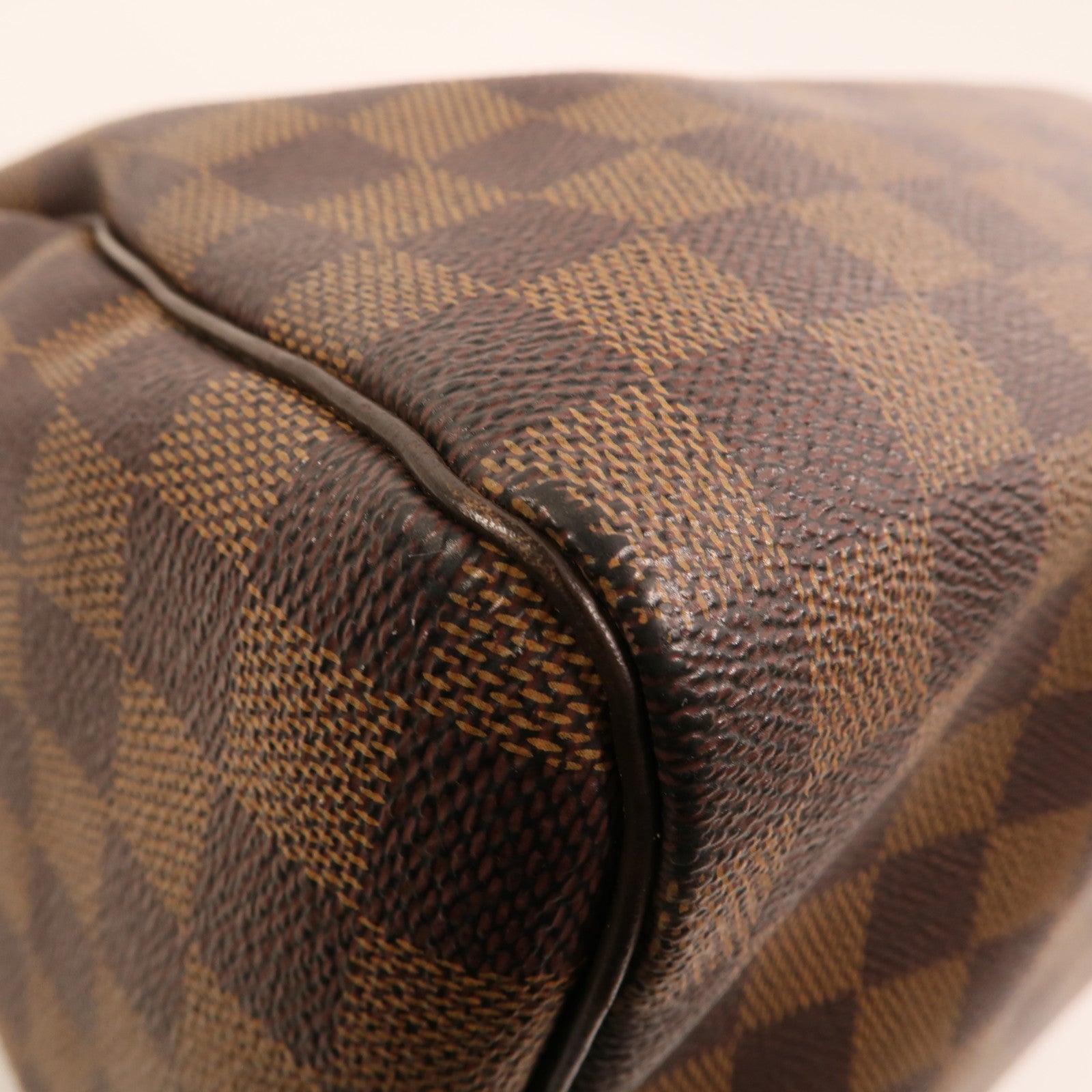 LOUIS VUITTON Damier Speedy 30金扣手挽袋