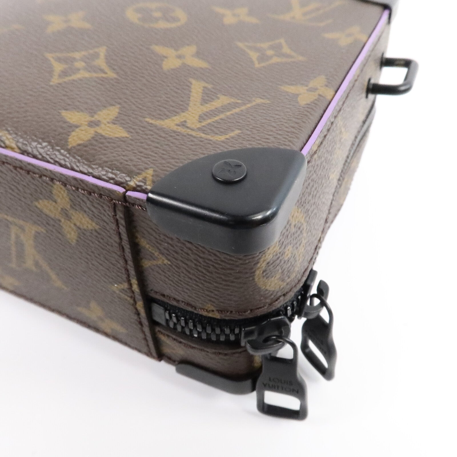 LOUIS VUITTON Monogram Macassar Handle Soft Trunk肩背袋