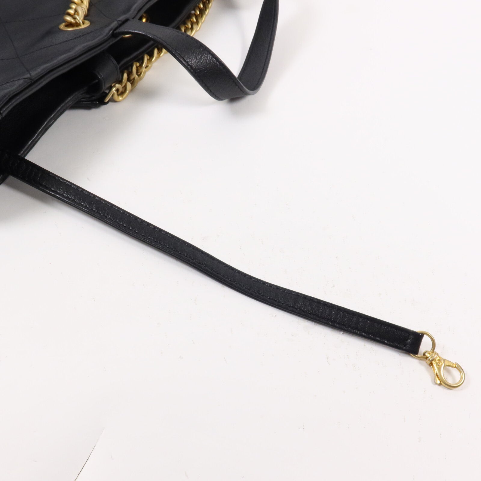 CHANEL 羊皮皮革Mood Shopping Tote鏈帶手挽肩背兩用袋