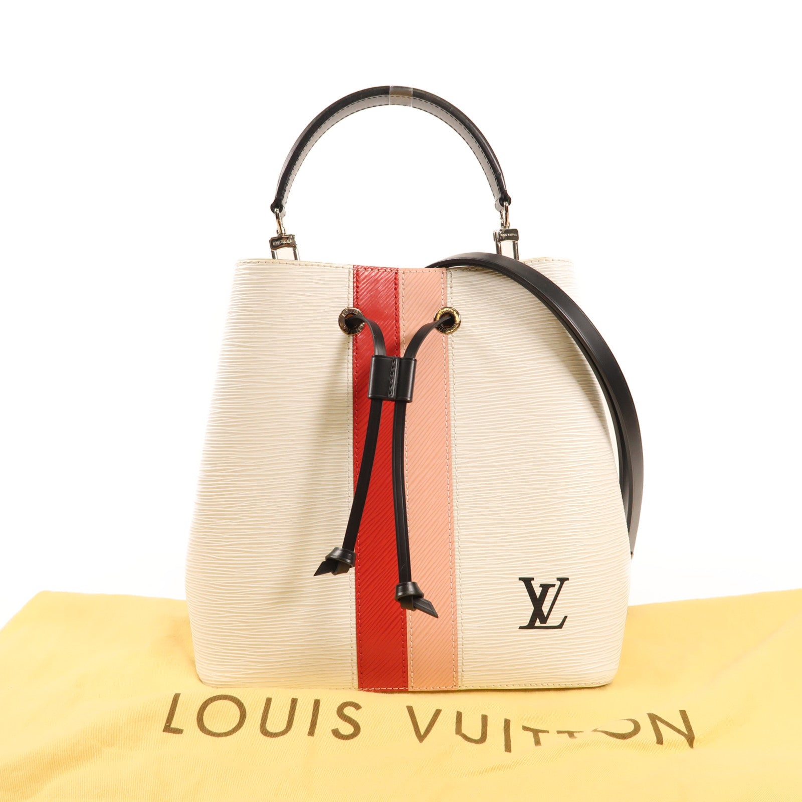 LOUIS VUITTON Epi NeoNoe MM銀扣手挽肩背兩用袋