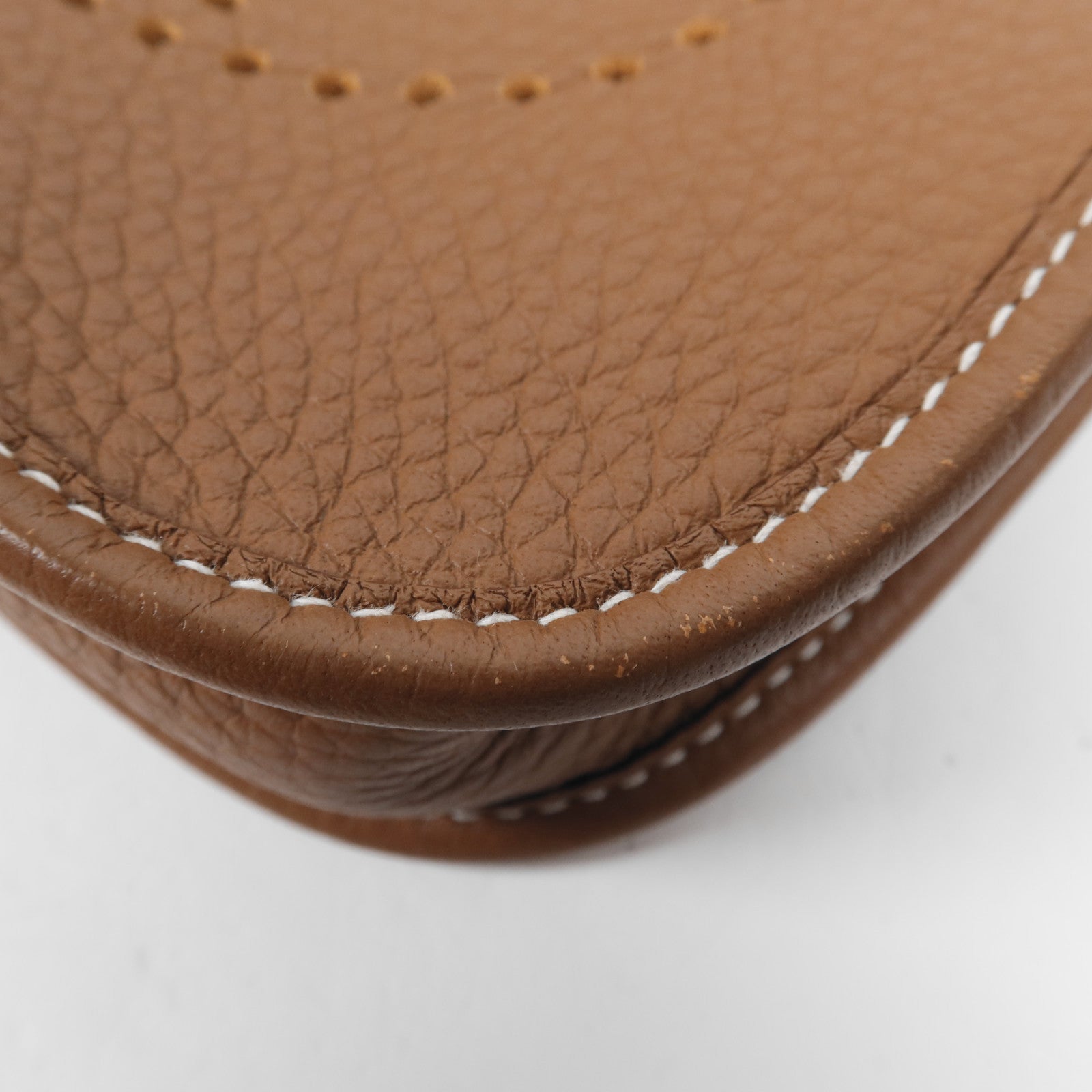 HERMES Clemence皮革Evelyne TPM銀扣肩背袋Gold