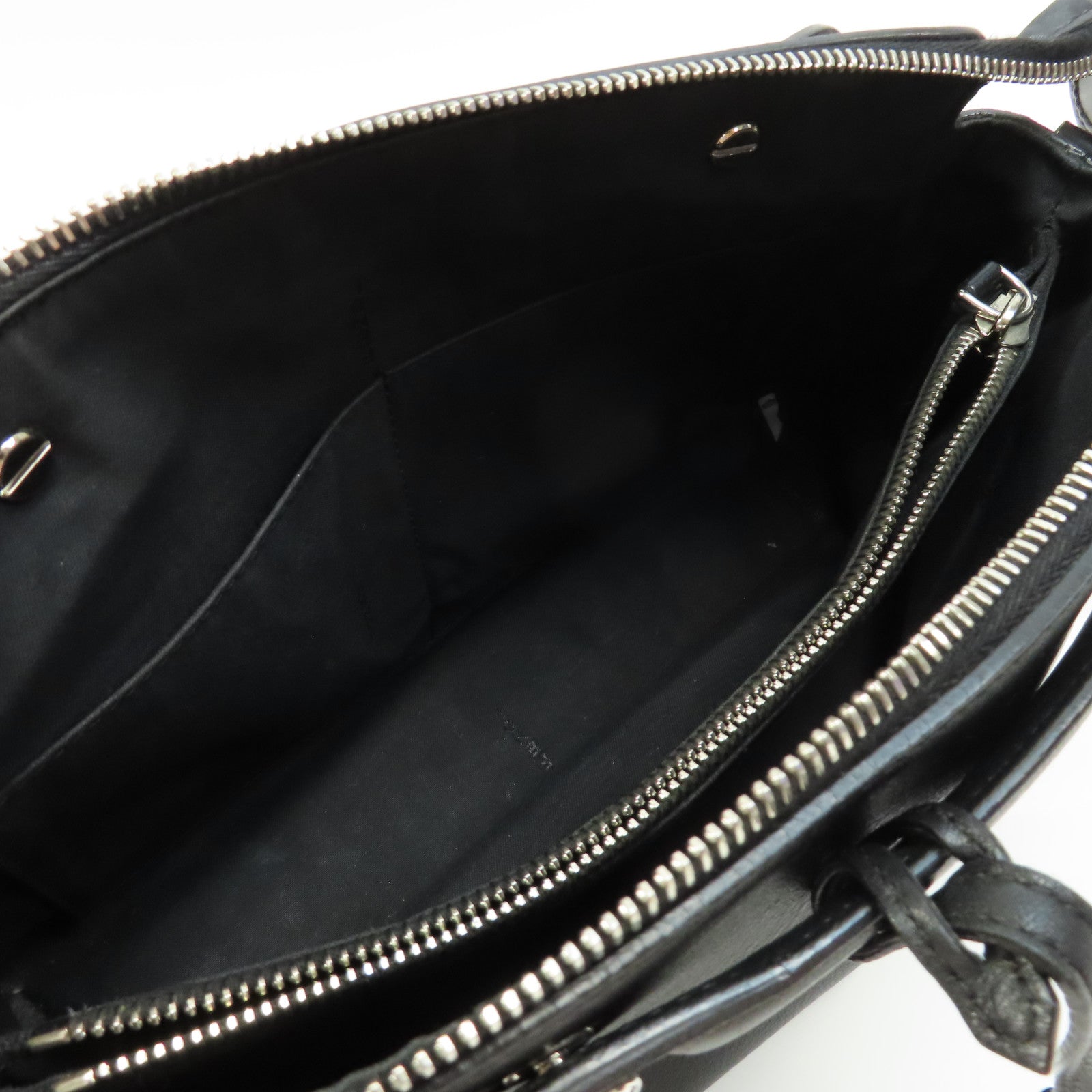 FENDI 牛皮皮革By The Way銀扣手挽肩背兩用袋黑色