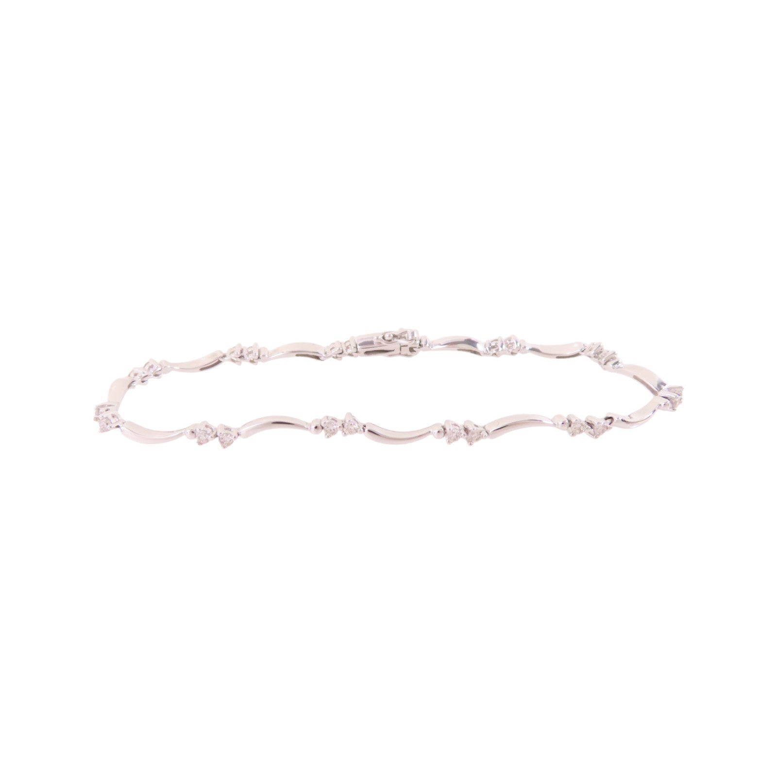 JEWELRY Diamond Bracelet 18K White Gold