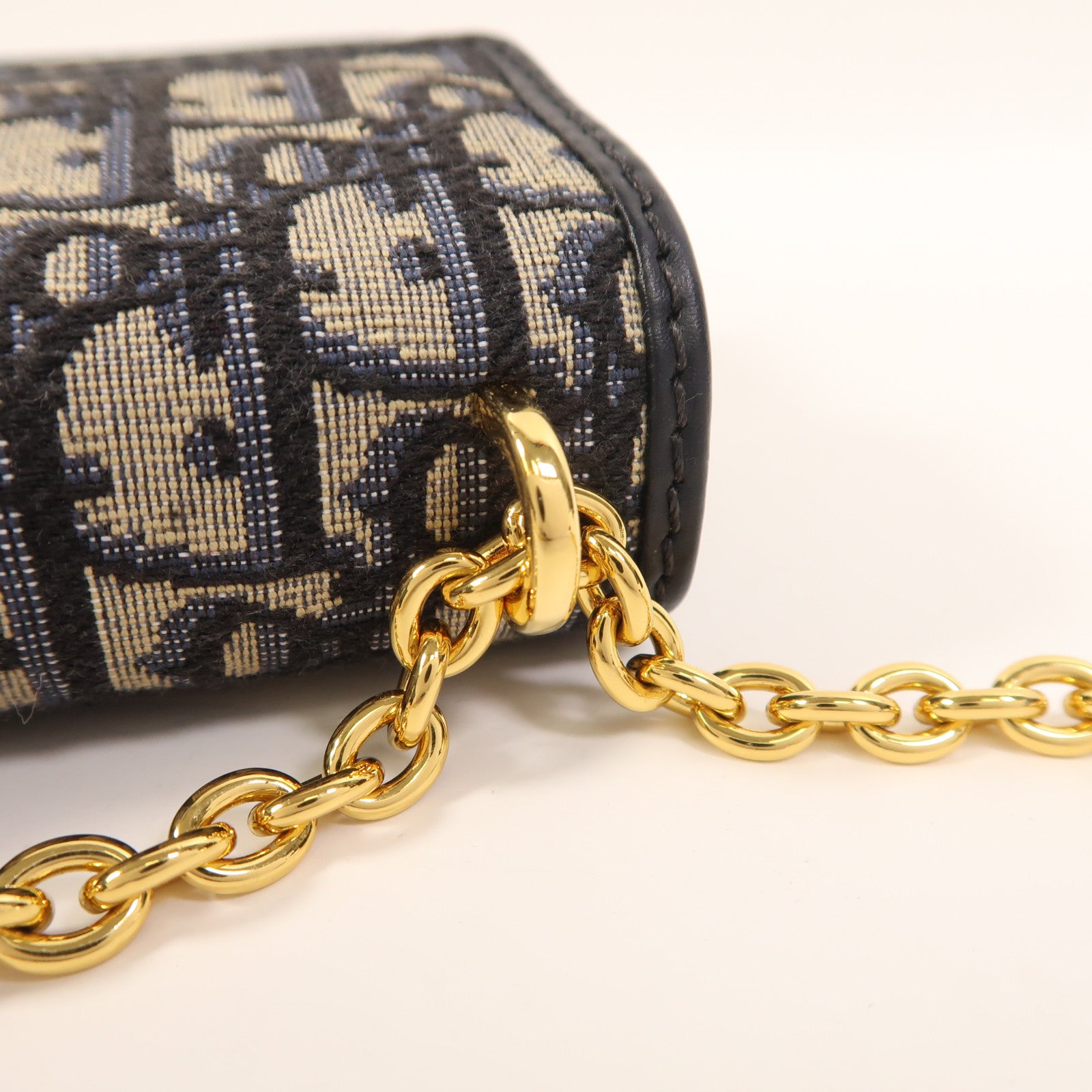 Dior 帆布30 Montaigne金扣鏈帶肩背袋
