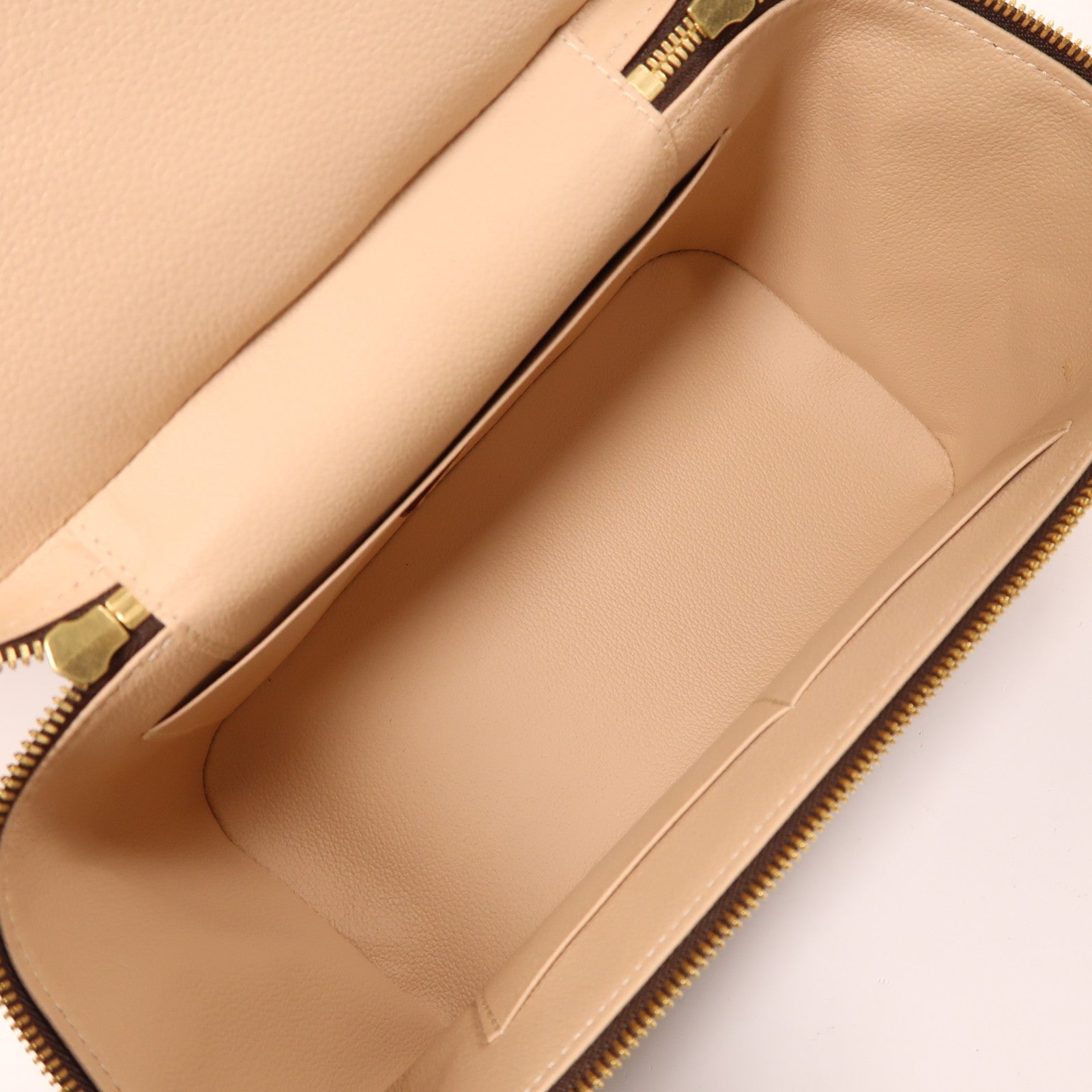 LOUIS VUITTON Monogram Nice BB金扣手挽袋棕色