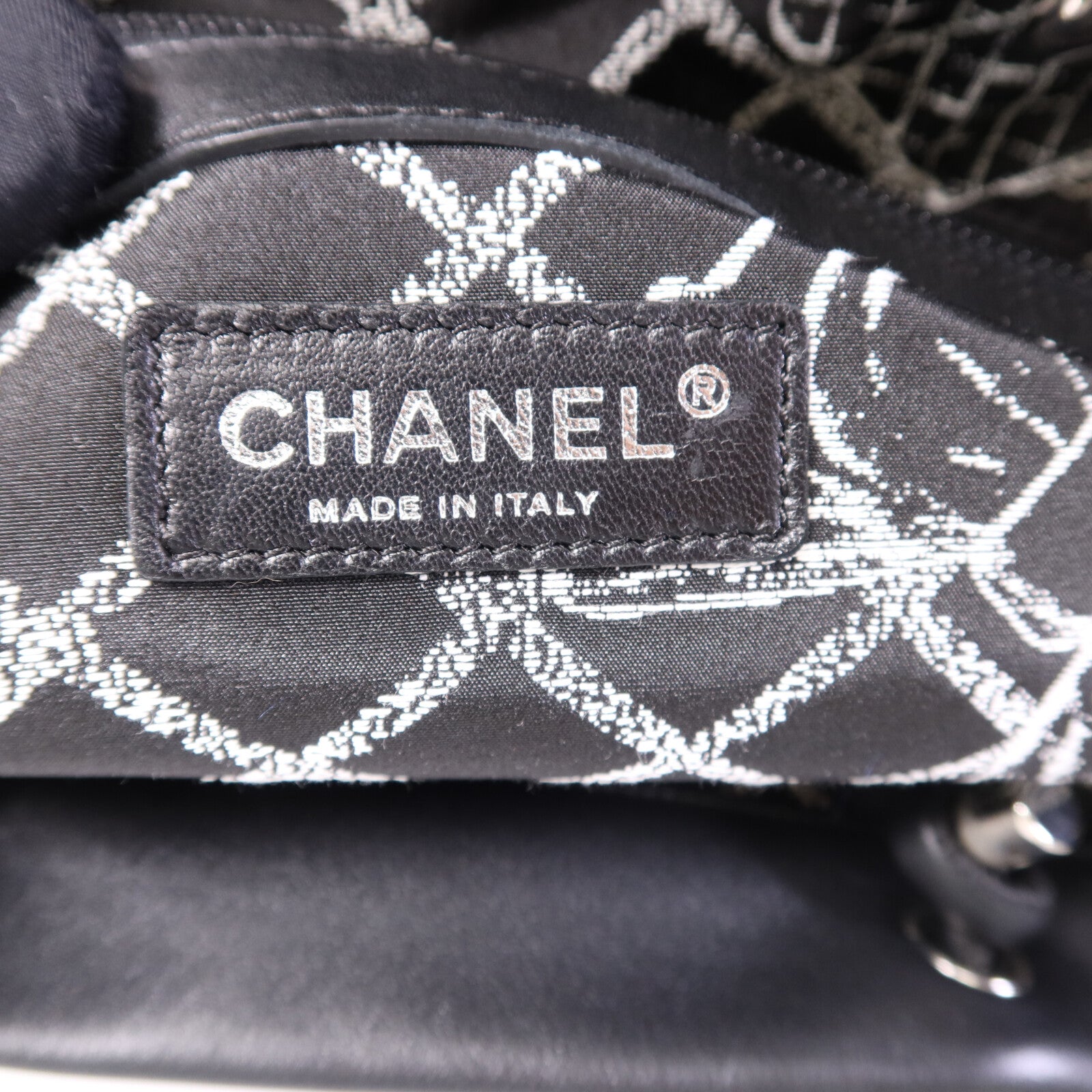 CHANEL 牛皮皮革Tote Bag銀扣手挽袋