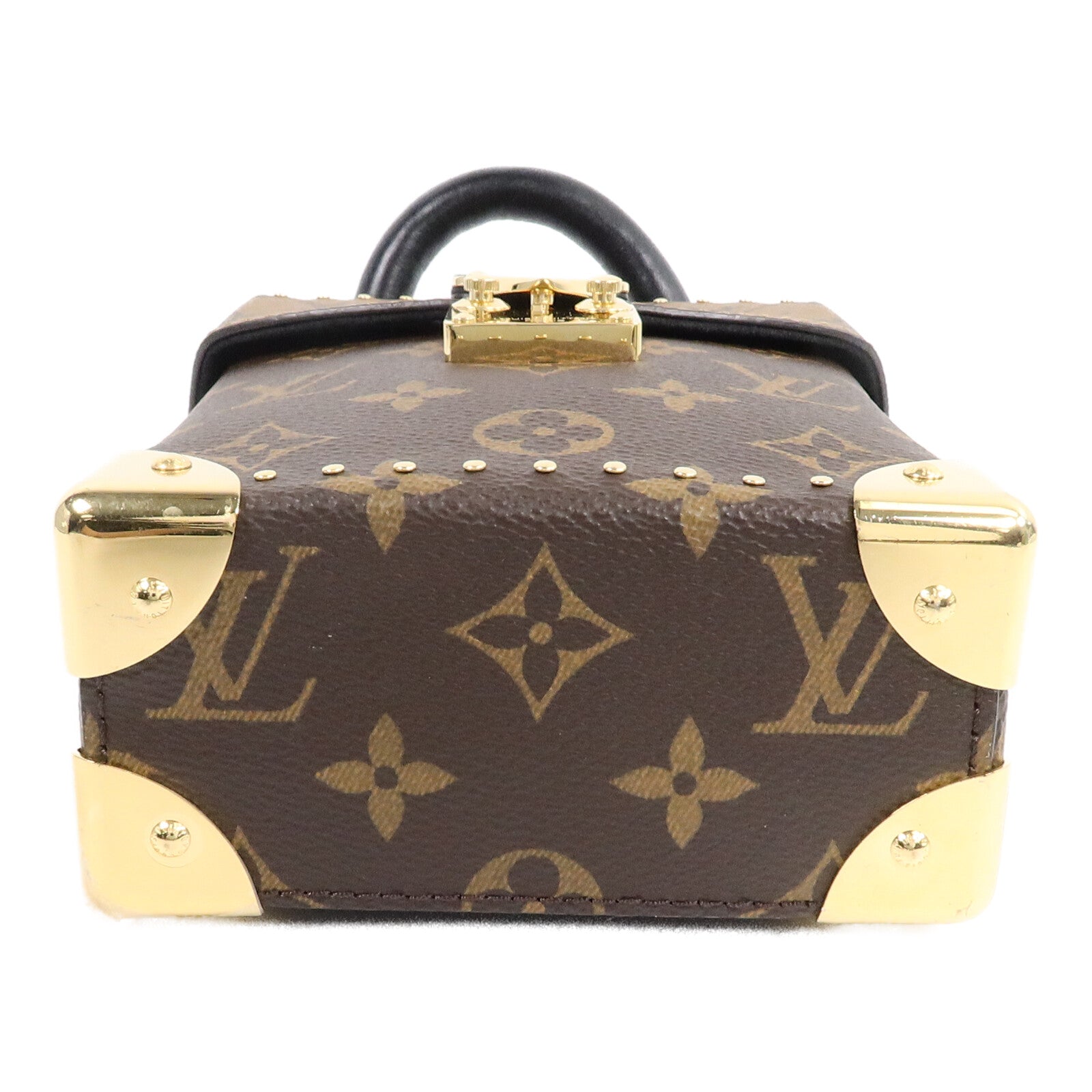 LOUIS VUITTON Monogram/Monogram Reverse Camera Box金扣鏈帶手挽肩背兩用袋