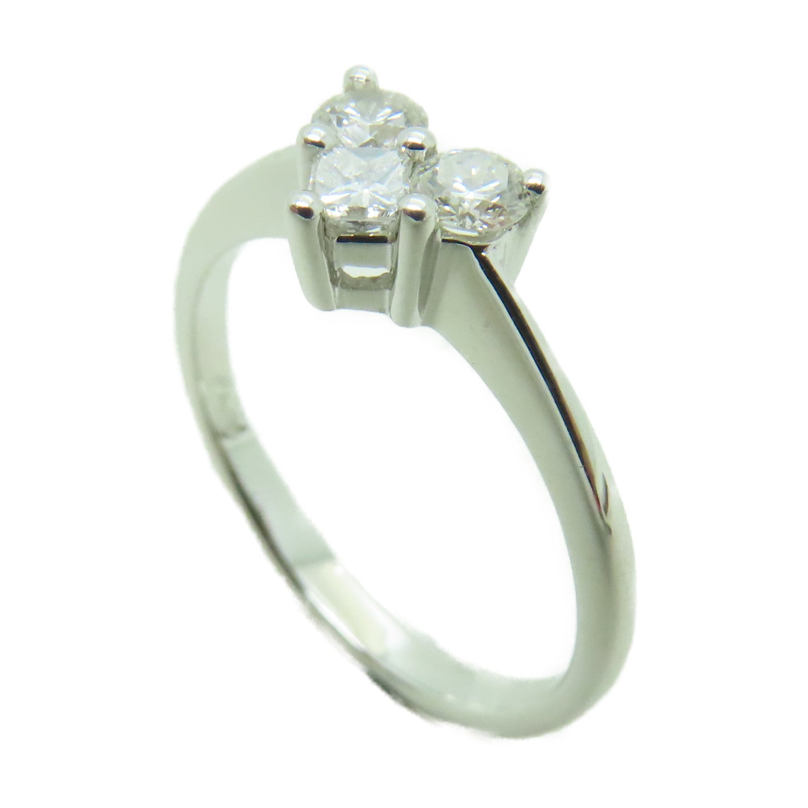 JEWELRY 【激減優惠】K18白金Ring0.20ct/0.09ct 鑽石戒指US#5