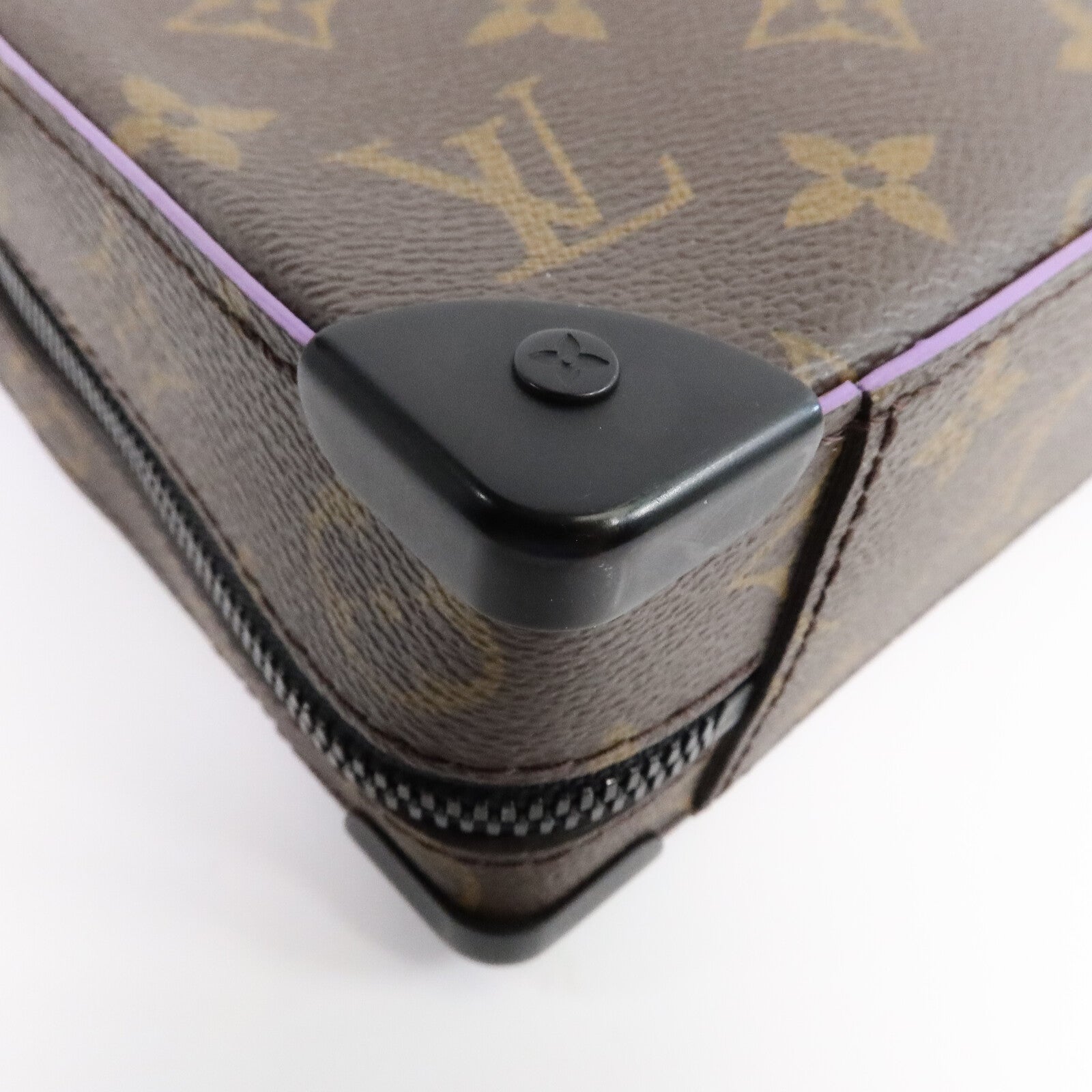 LOUIS VUITTON Monogram Macassar Handle Soft Trunk肩背袋