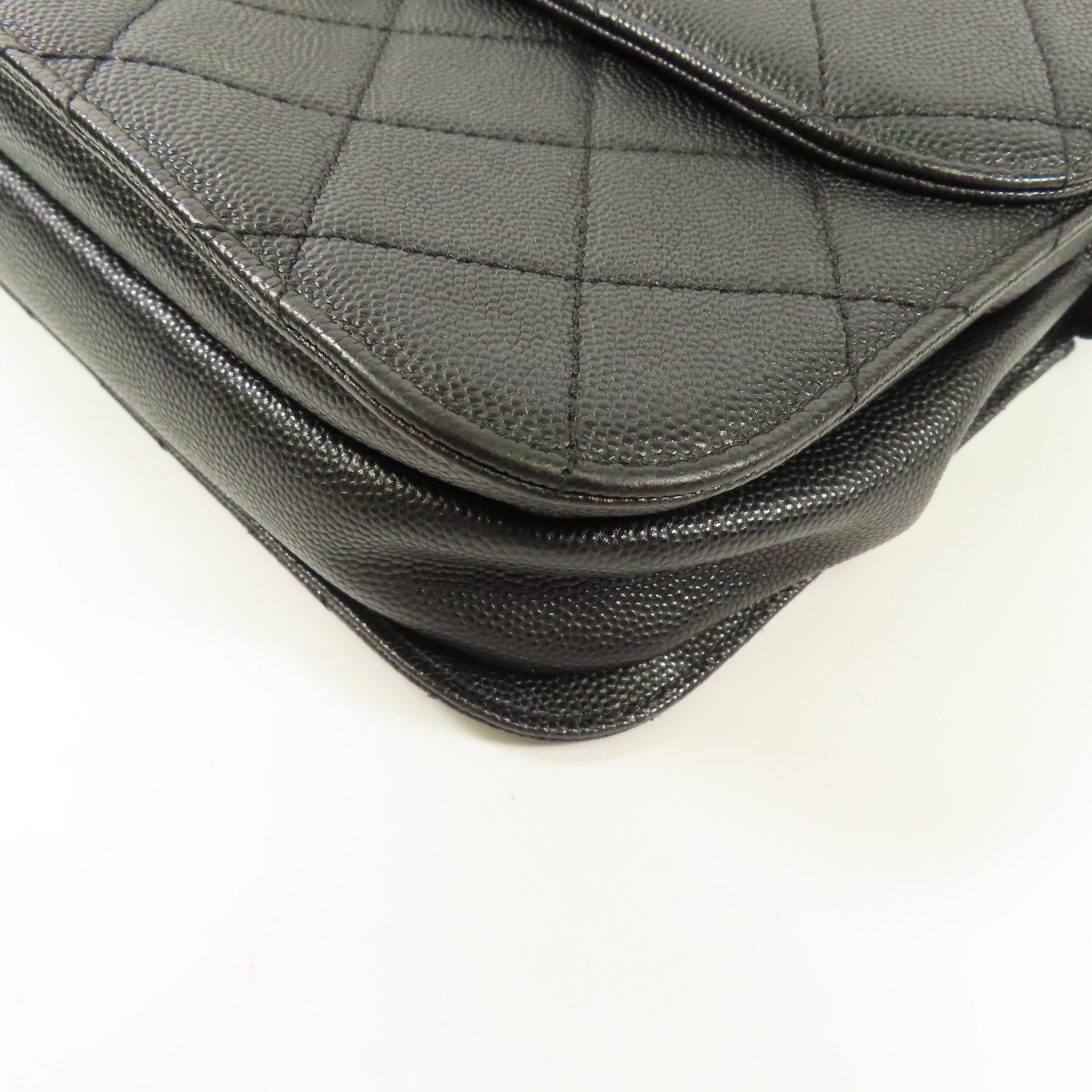 CHANEL 牛皮皮革Chain Shoulder金扣手挽肩背兩用袋