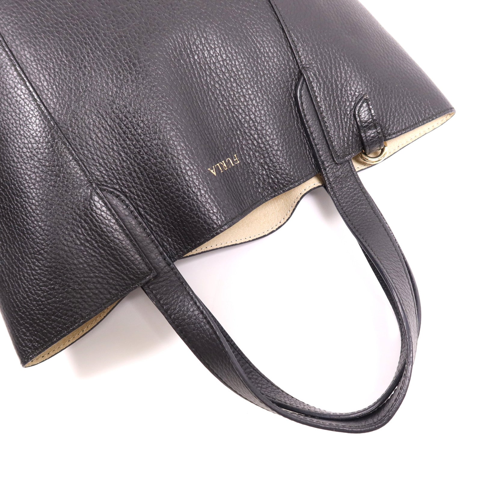 Furla 牛皮皮革Hand Bag金扣手挽袋