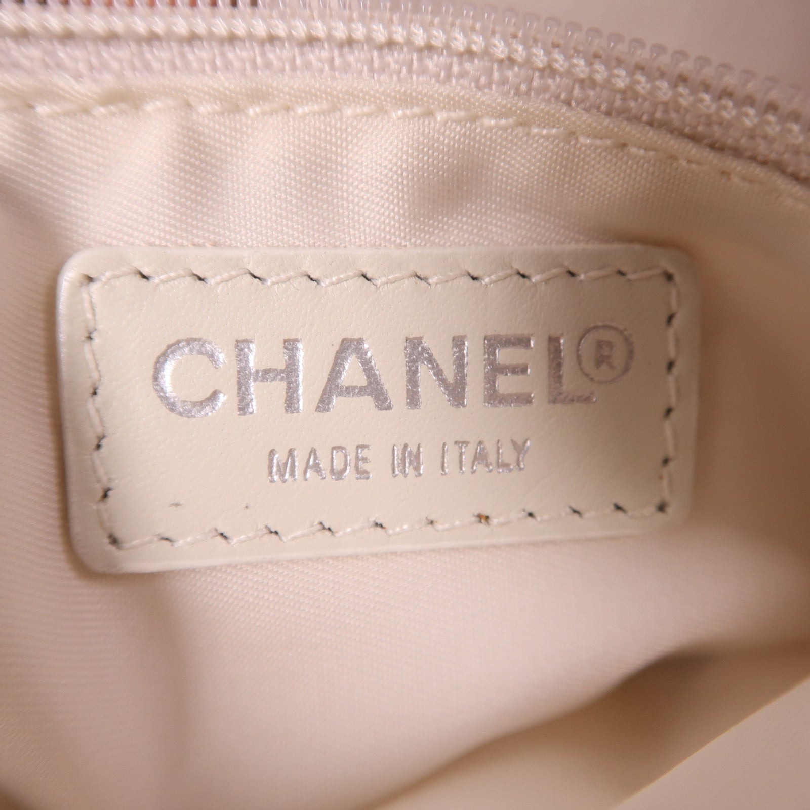CHANEL 帆布Shoulder Bag銀扣手挽肩背兩用袋