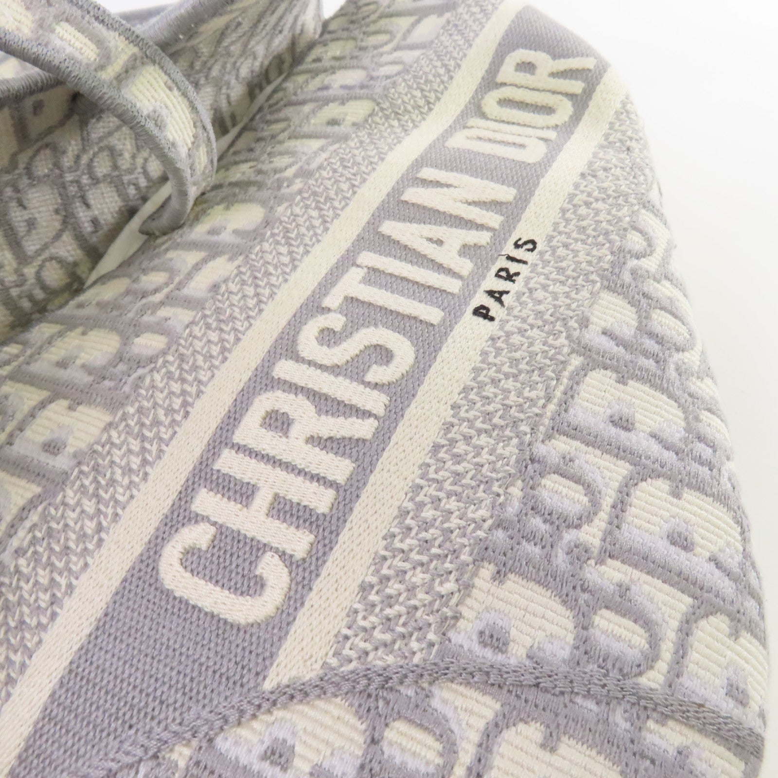 Dior Oblique Jacquard帆布Saddle Shoulder Bag金扣肩背袋灰色