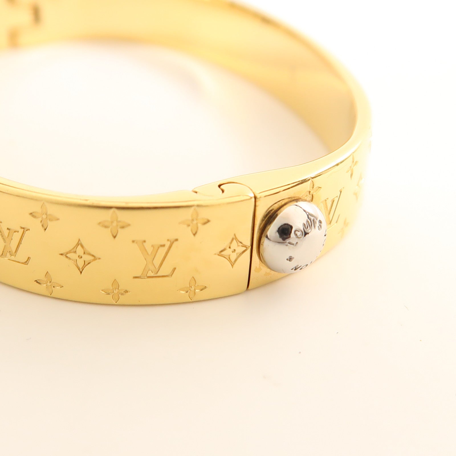 LOUIS VUITTON 金屬Nanogram Cuff Bracelet手鐲