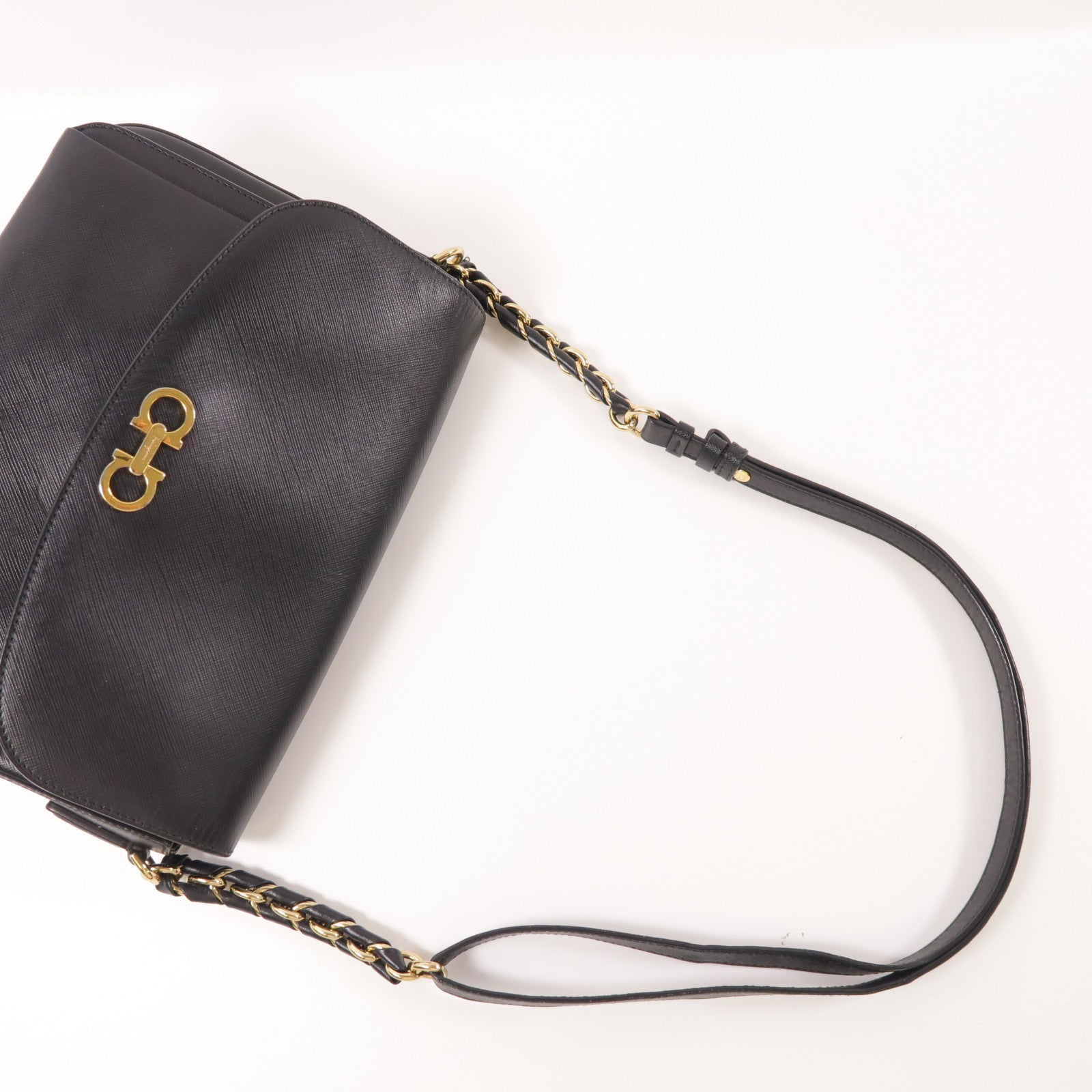 Salvatore Ferragamo 牛皮皮革Shoulder Bag金扣肩背袋