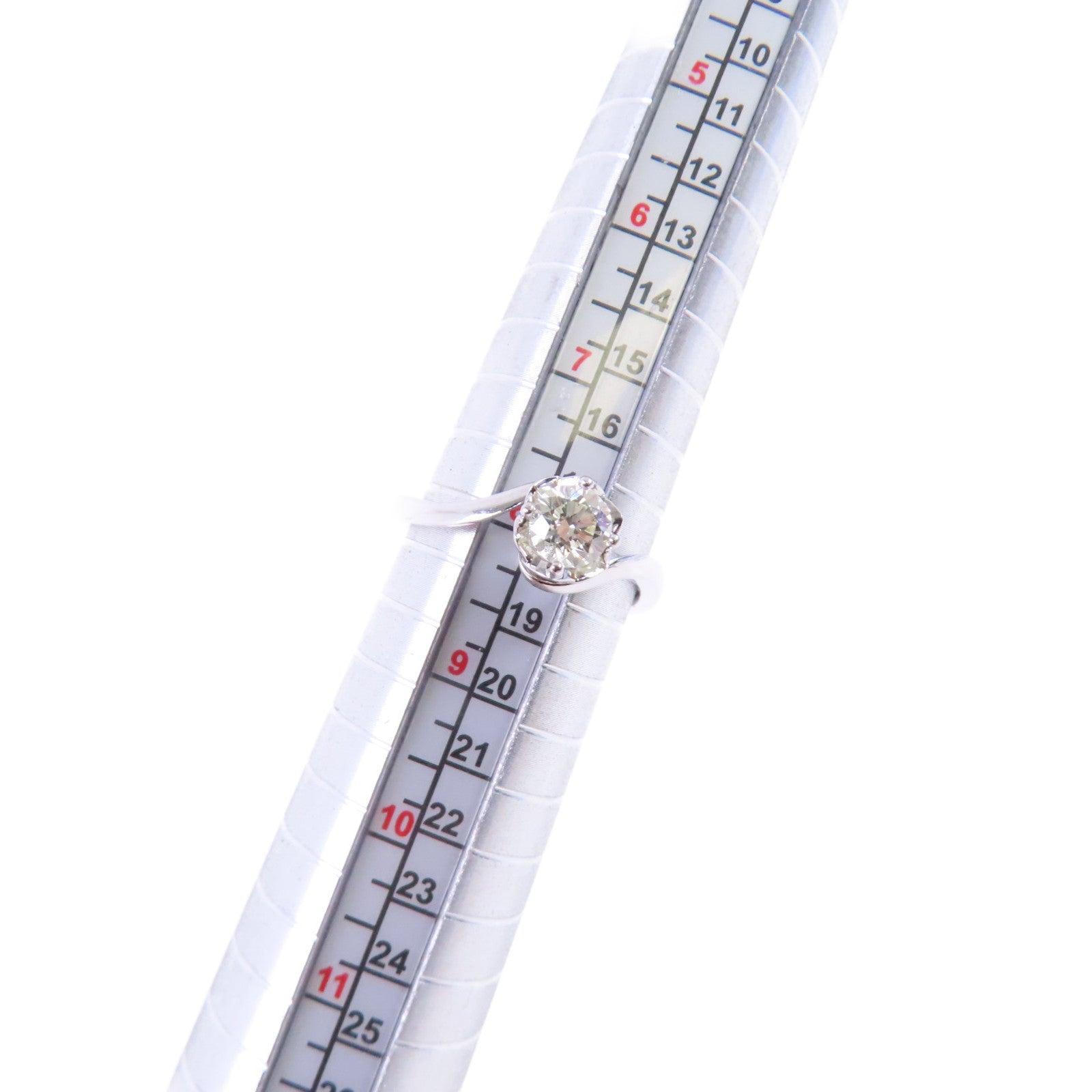 JEWELRY 【激減優惠】18K白金Diamond Ring 0.635ct鑽石戒指US#8