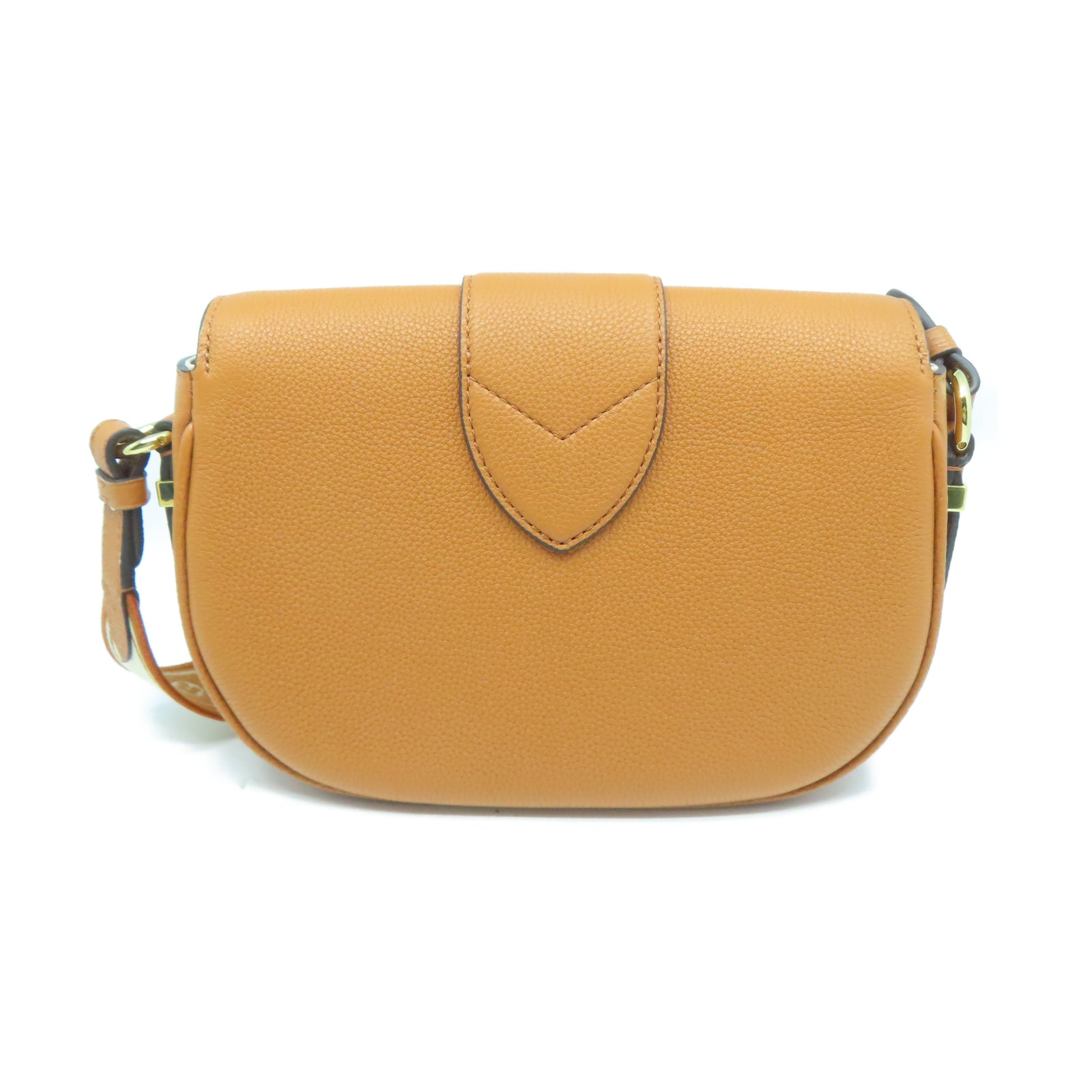 LOUIS VUITTON 【清倉大減價】牛皮皮革Pont 9 Soft MM金扣肩背袋棕色
