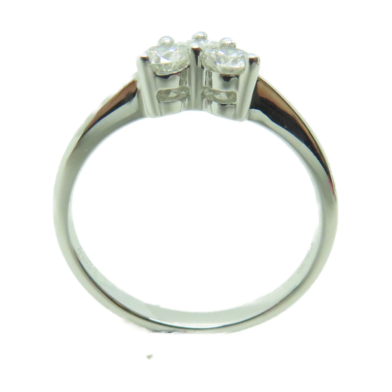 JEWELRY 【激減優惠】K18白金Ring0.20ct/0.09ct 鑽石戒指US#5