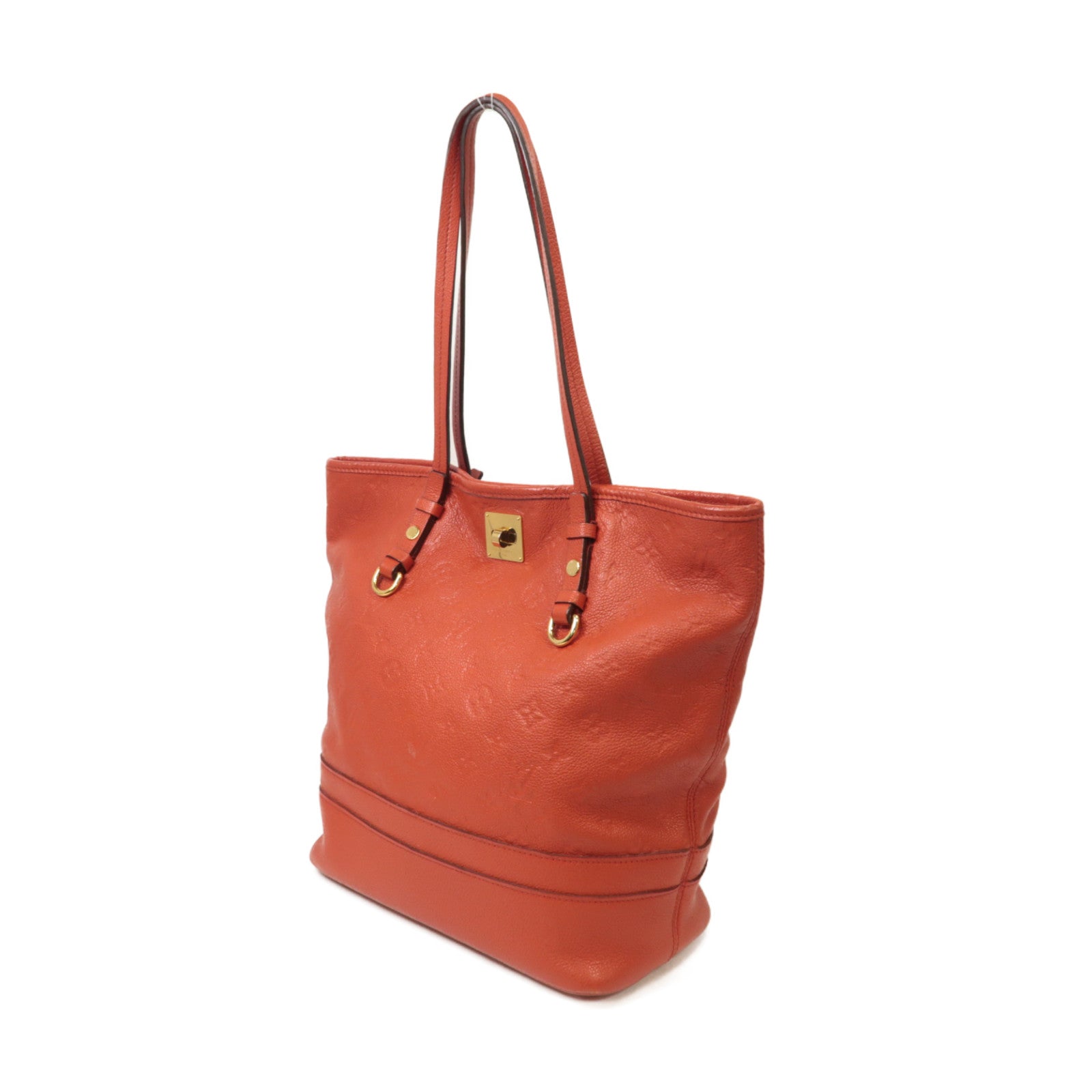 LOUIS VUITTON 【激減優惠】Monogram Empreinte Citadine PM金扣肩背袋紅色