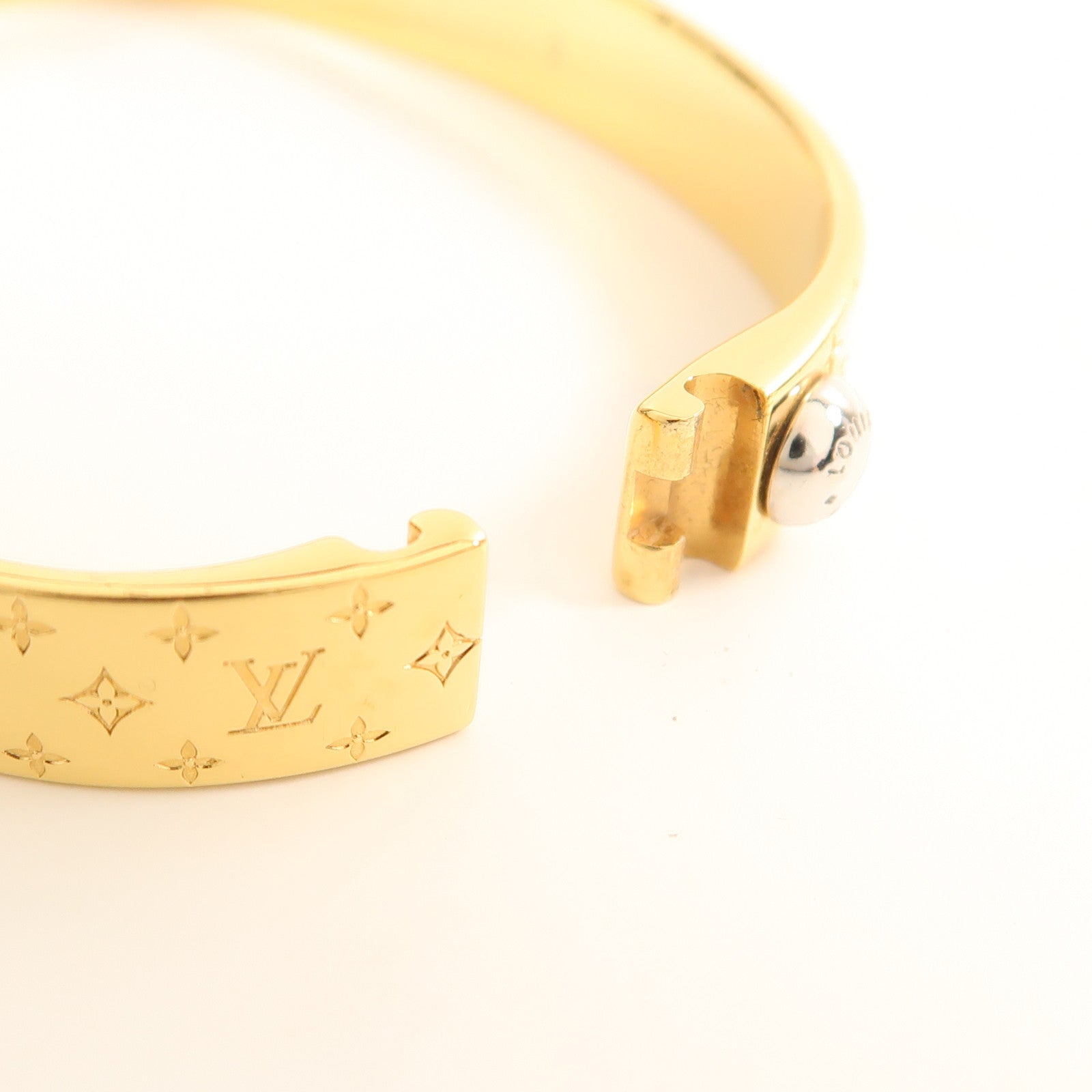 LOUIS VUITTON 金屬Nanogram Cuff Bracelet手鐲