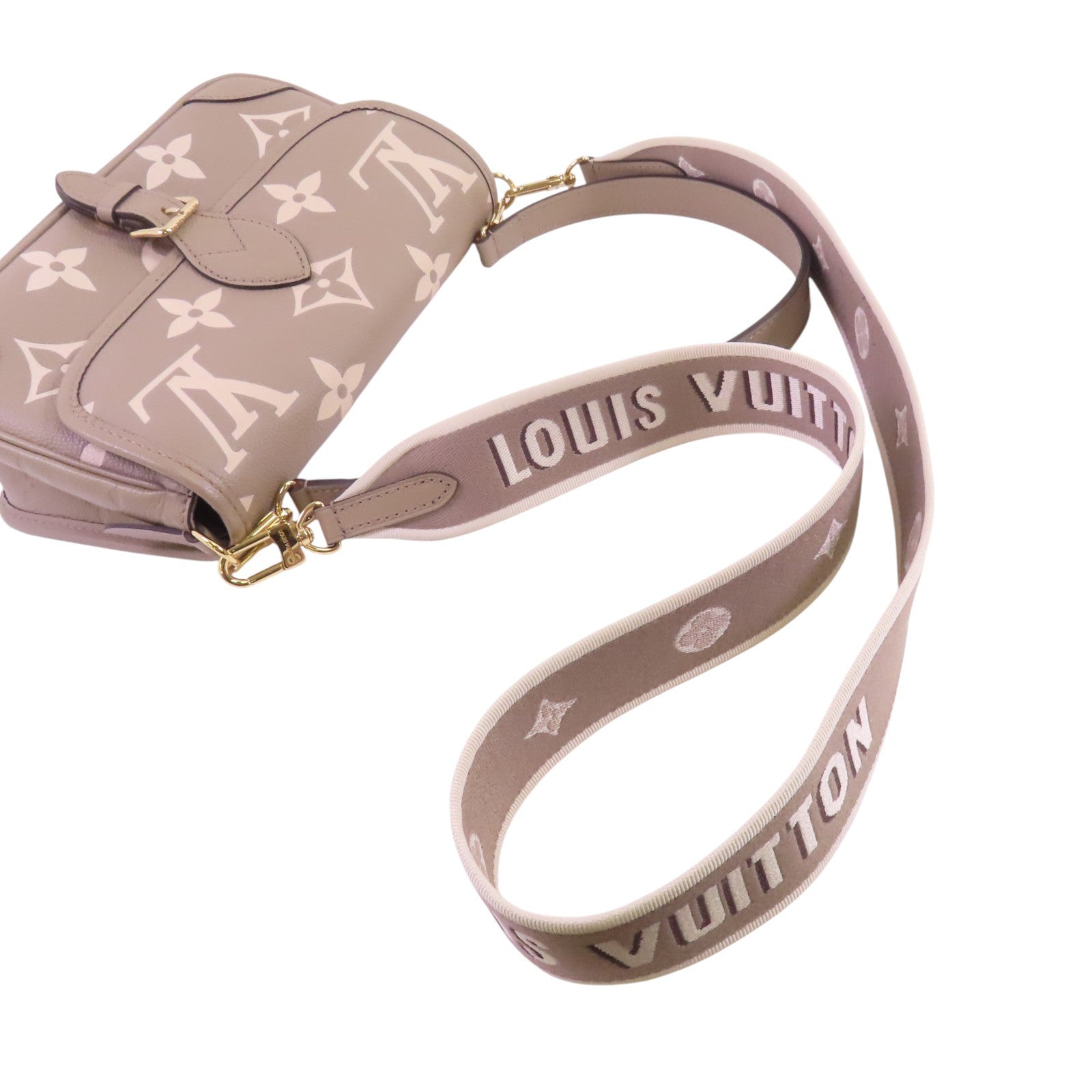 LOUIS VUITTON Monogram Empreinte Diane PM金扣手挽肩背兩用袋