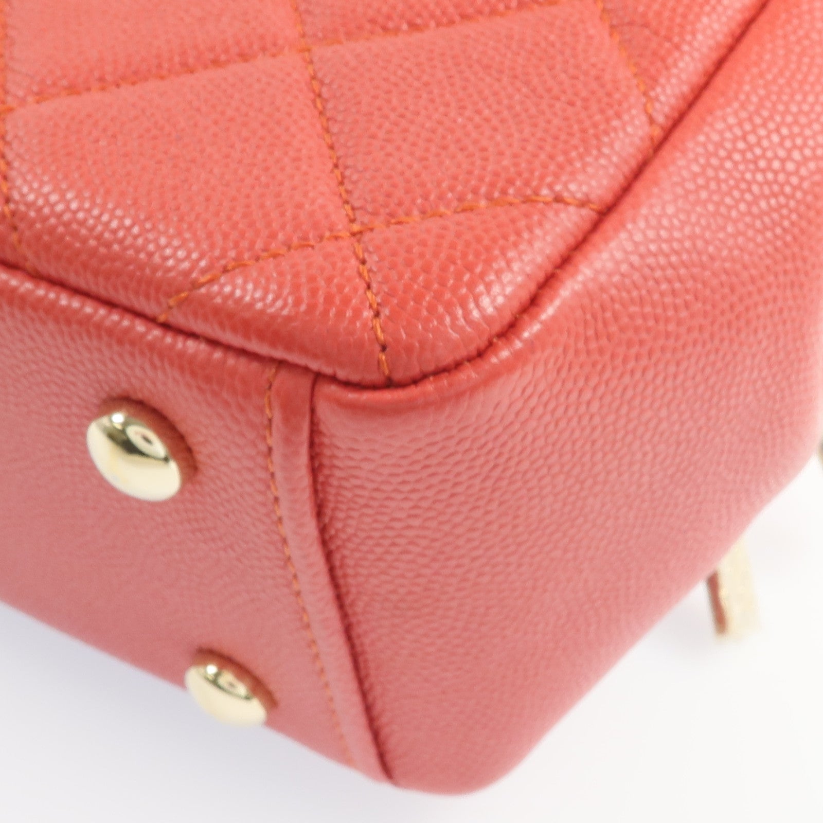 CHANEL 牛皮皮革2way Chain Shoulder Bag金扣手挽肩背兩用袋