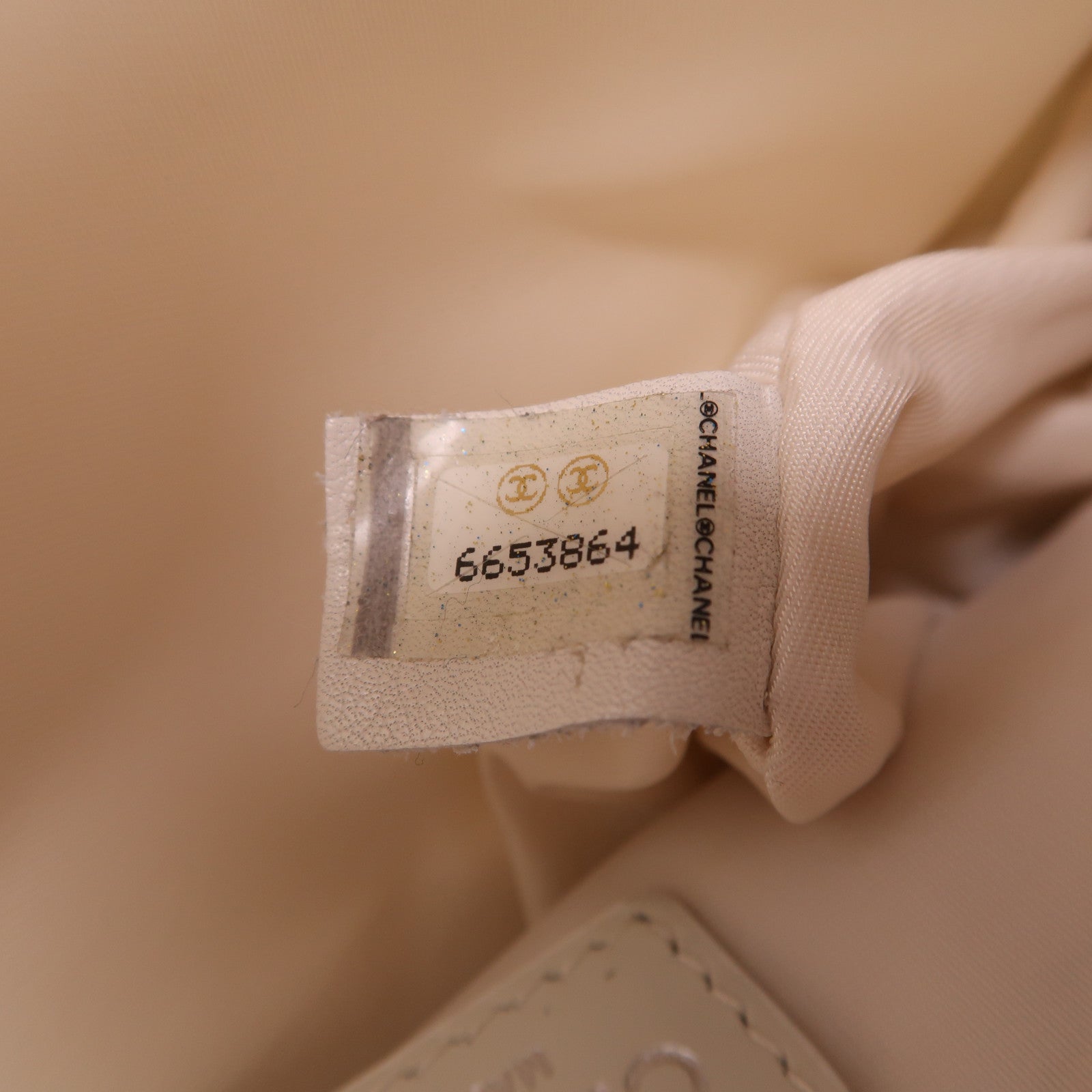 CHANEL 帆布Shoulder Bag銀扣手挽肩背兩用袋