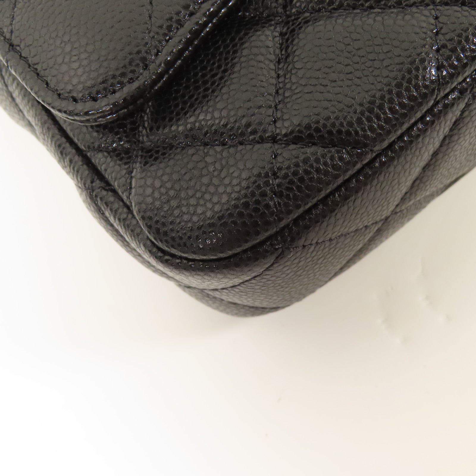 CHANEL 牛皮皮革Chain Shoulder金扣鏈帶肩背袋