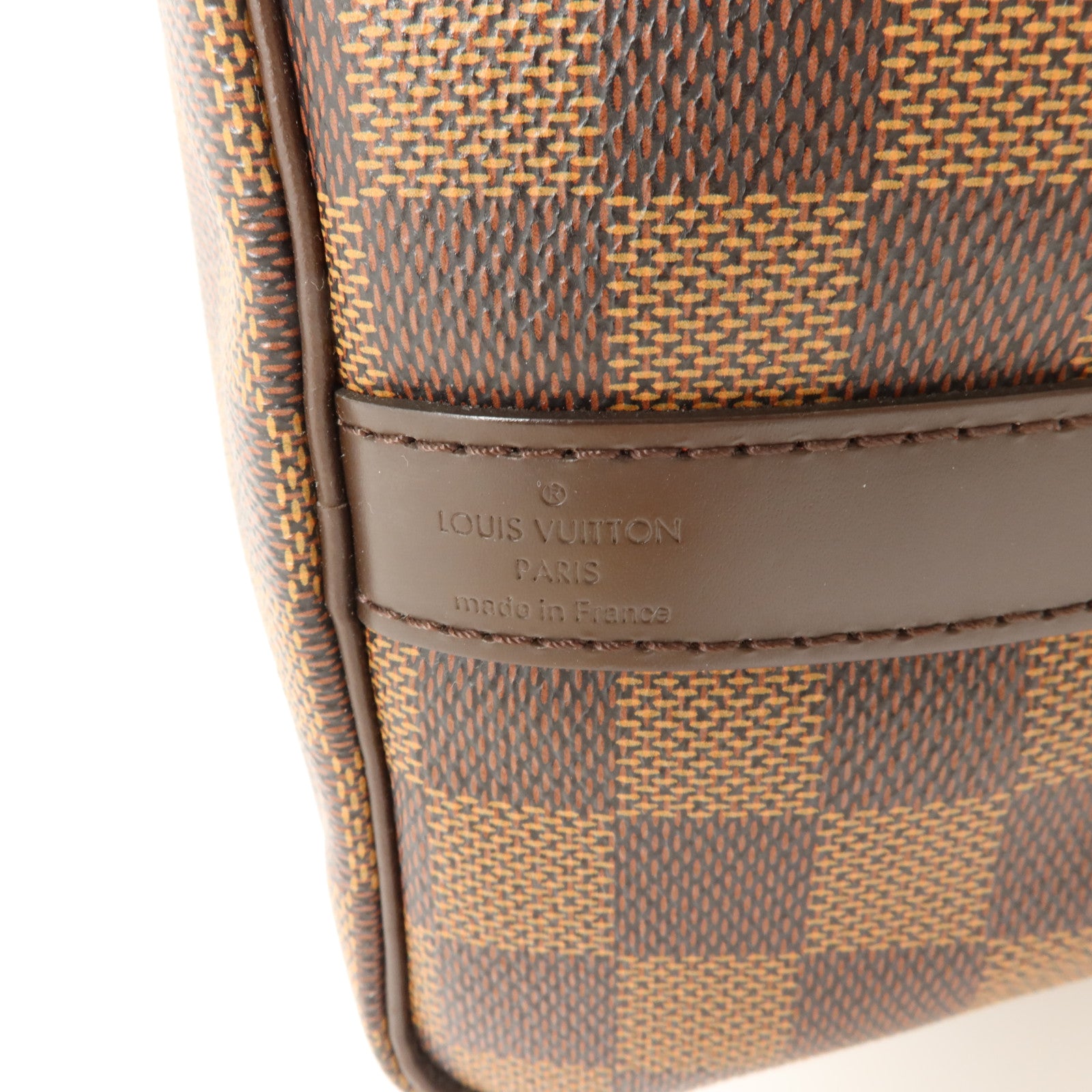LOUIS VUITTON Damier Speedy Bandouliere 25金扣手挽肩背兩用袋棕色