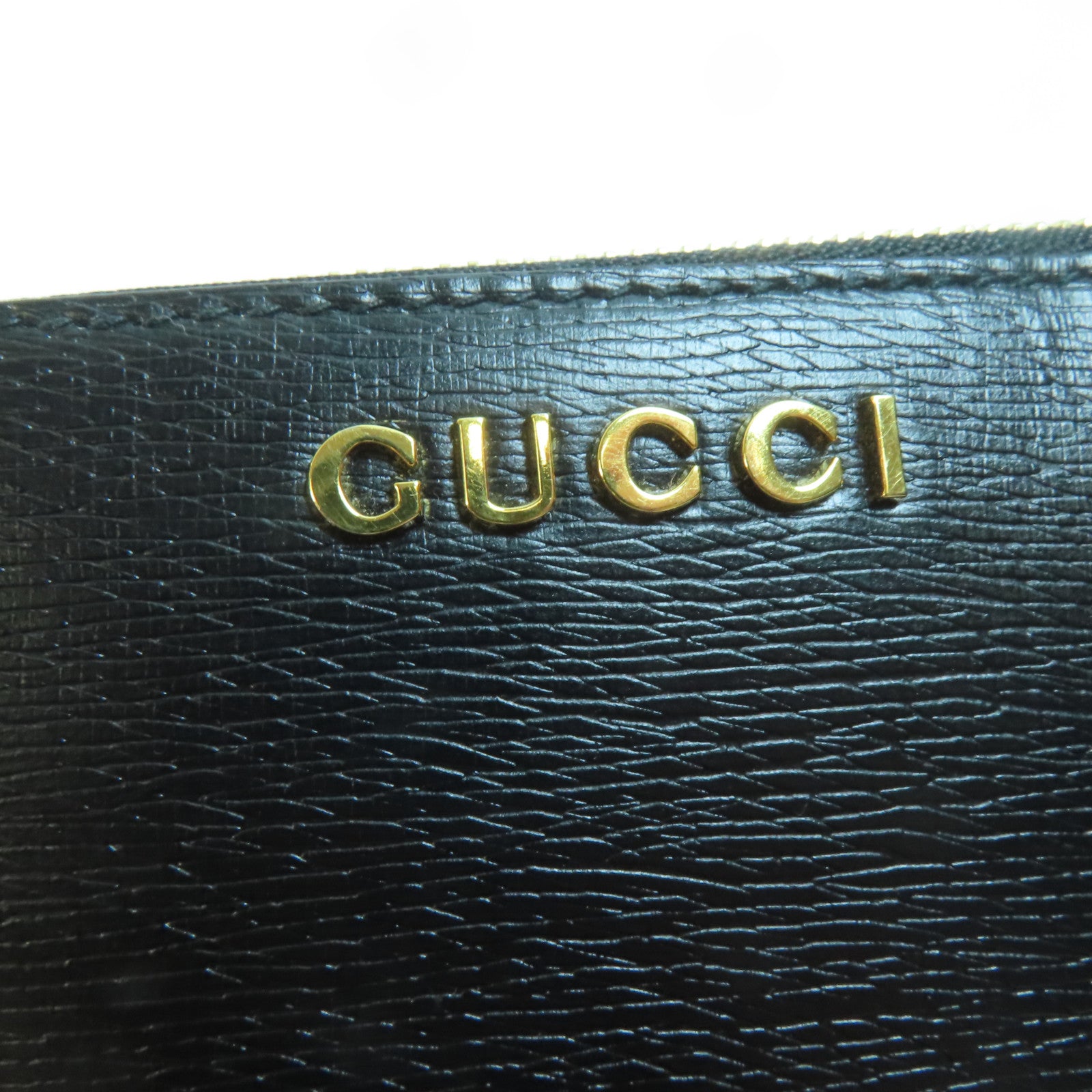 GUCCI 牛皮皮革Pouch Wallet金扣零錢包