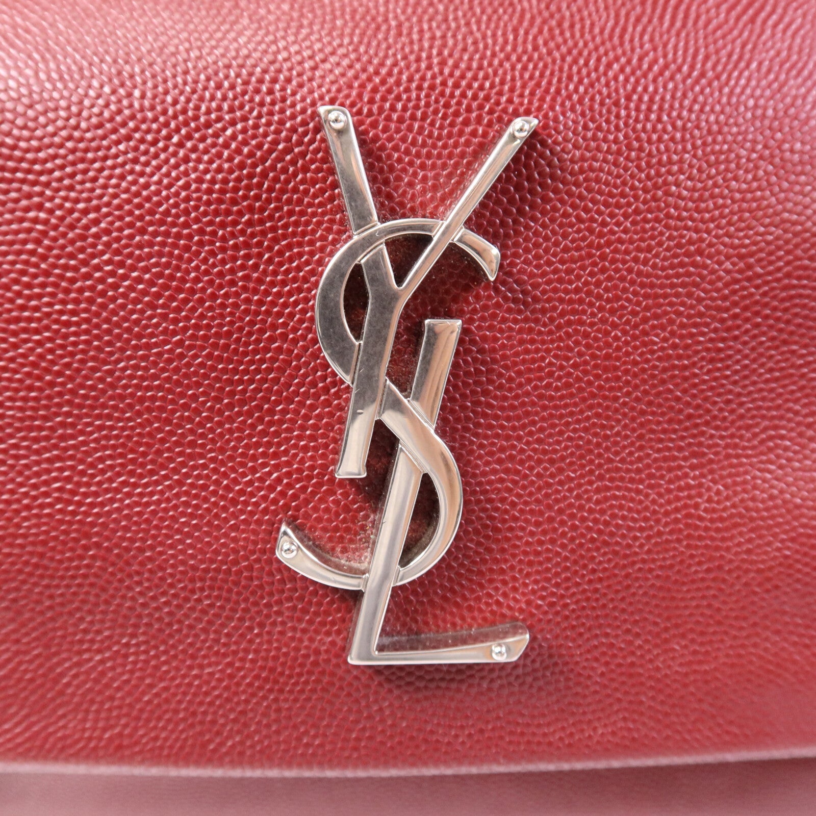 SAINT LAURENT 牛皮皮革West Hollywood Medium銀扣鏈帶肩背袋