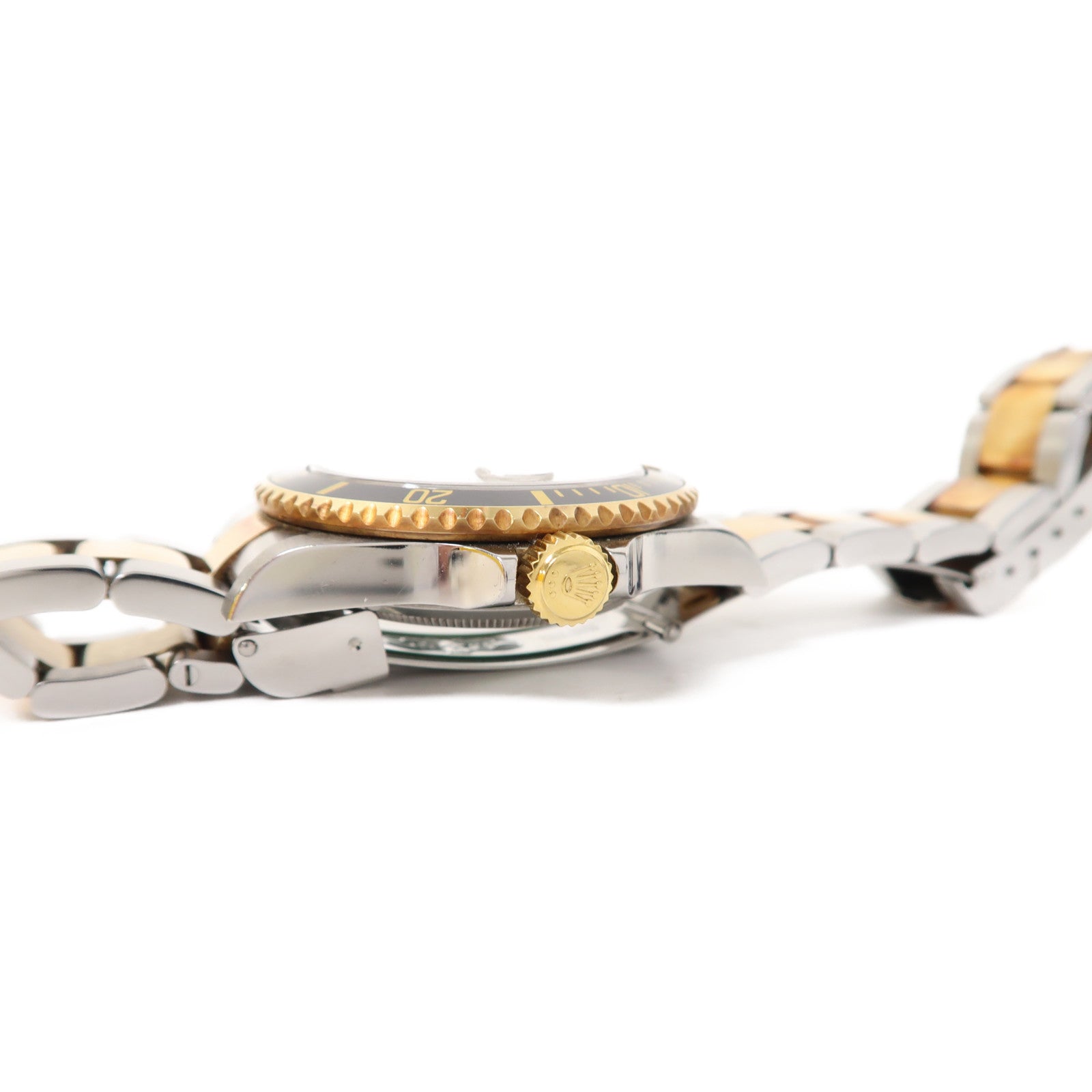 ROLEX Submariner18K黃金/不鏽鋼手錶自動機芯黑色