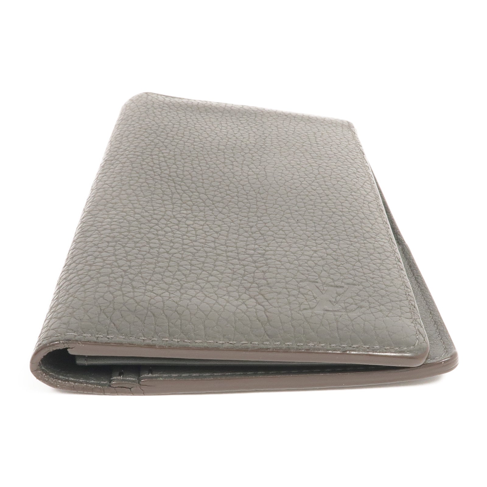 LOUIS VUITTON 牛皮皮革Brazza Long Wallet銀扣長錢包