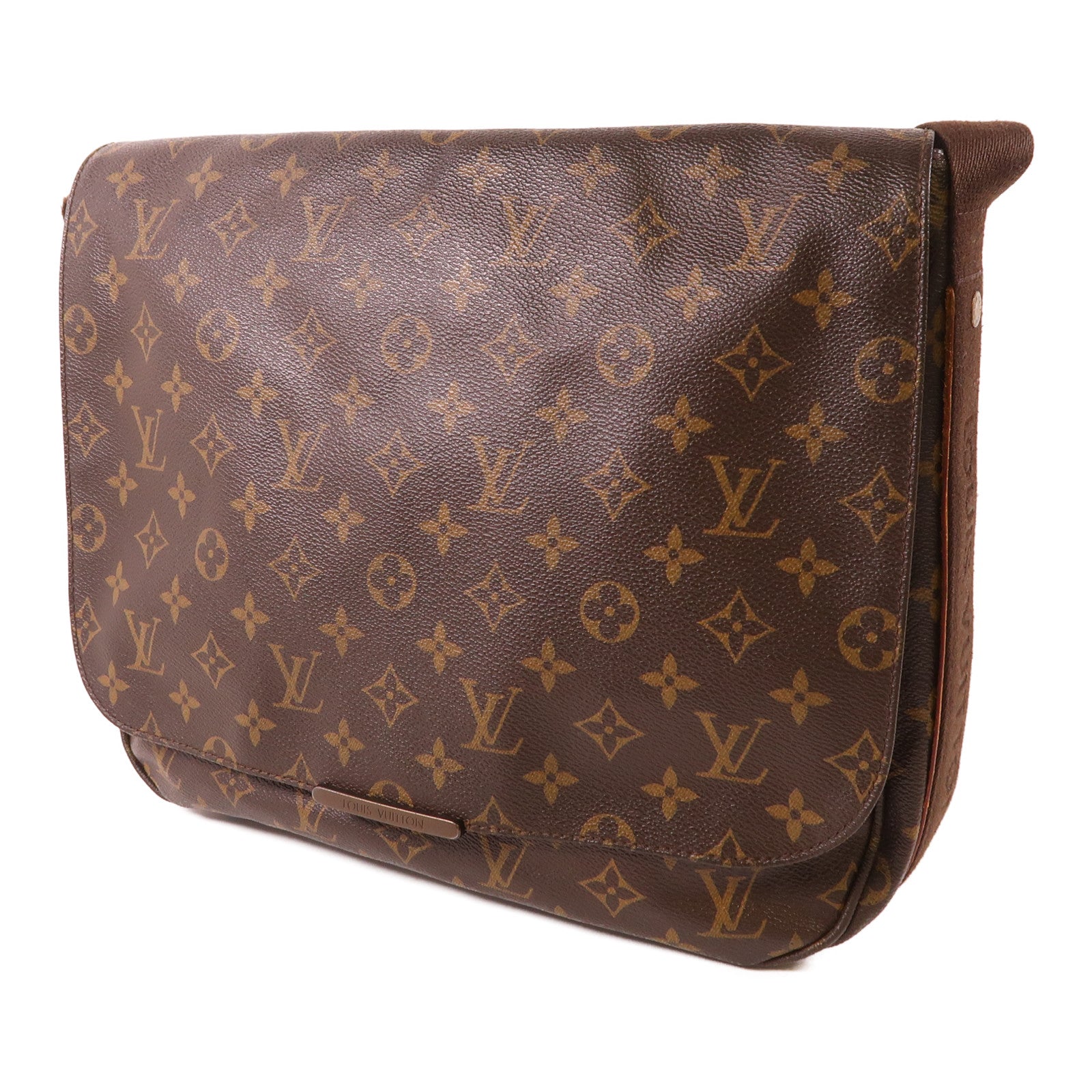 LOUIS VUITTON Monogram Abbesses金扣肩背袋棕色