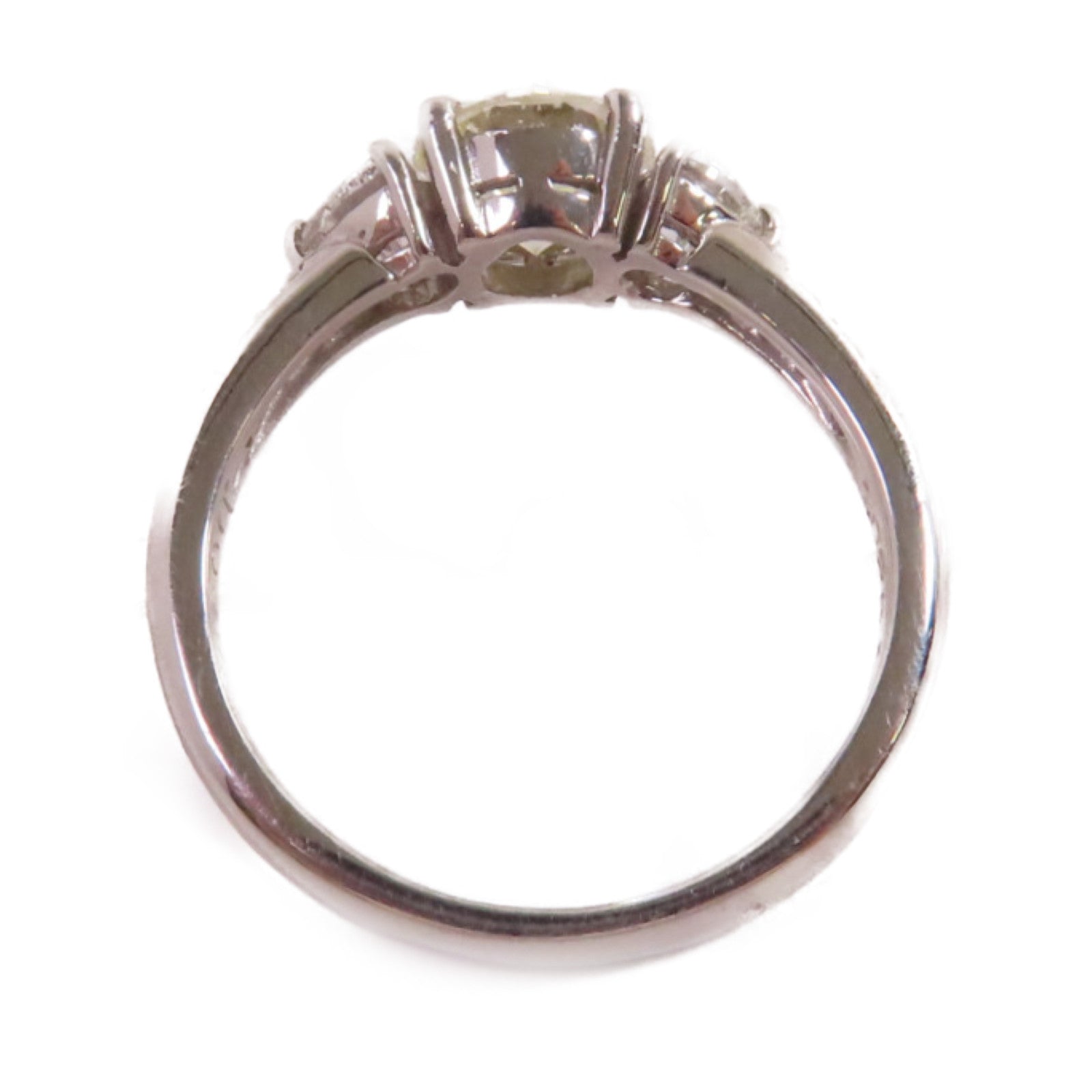 JEWELRY PT900鉑金/1.025ct鑚石/0.49ct鑽石Diamond Ring戒指US#6.25