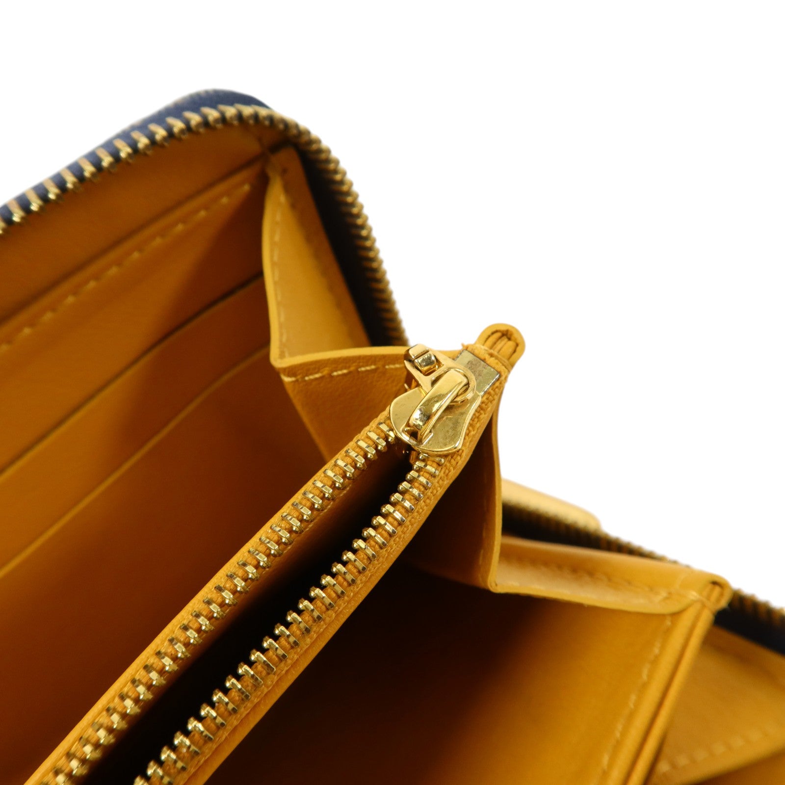 LOUIS VUITTON Monogram Denim Zippy Wallet金扣長錢包