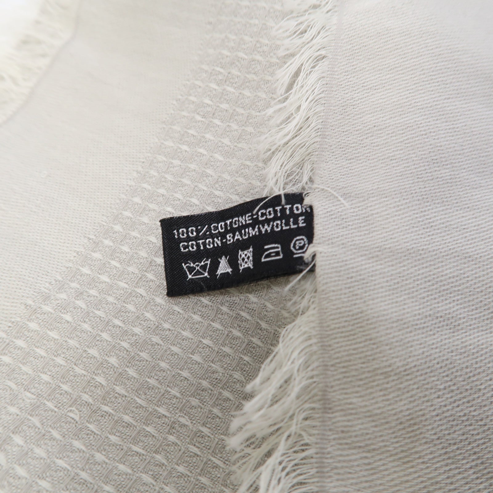 CHANEL 【激減優惠】棉質Scarf 160X100圍巾灰色