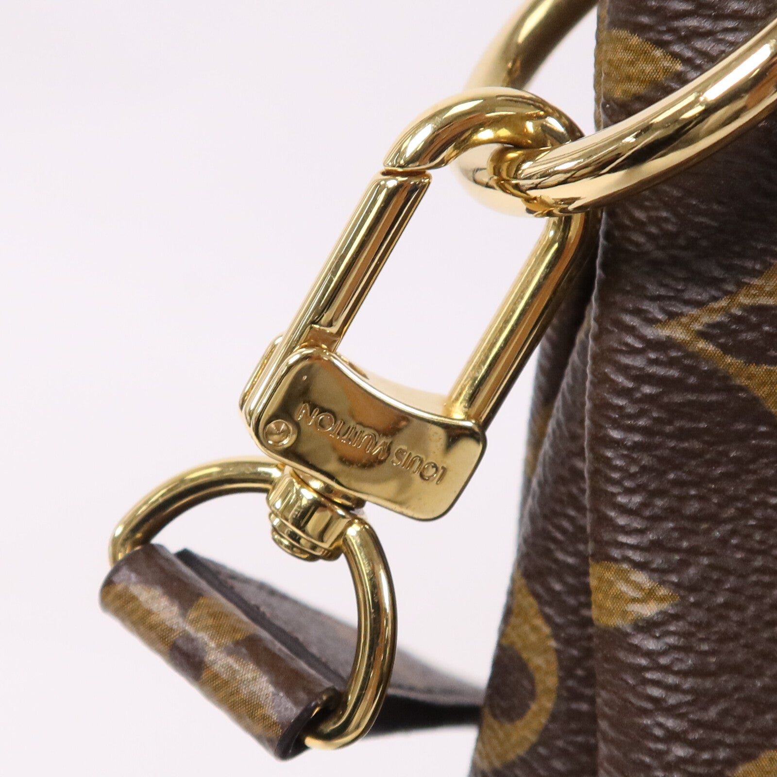 LOUIS VUITTON Monogram Pallas MM金扣手挽肩背兩用袋