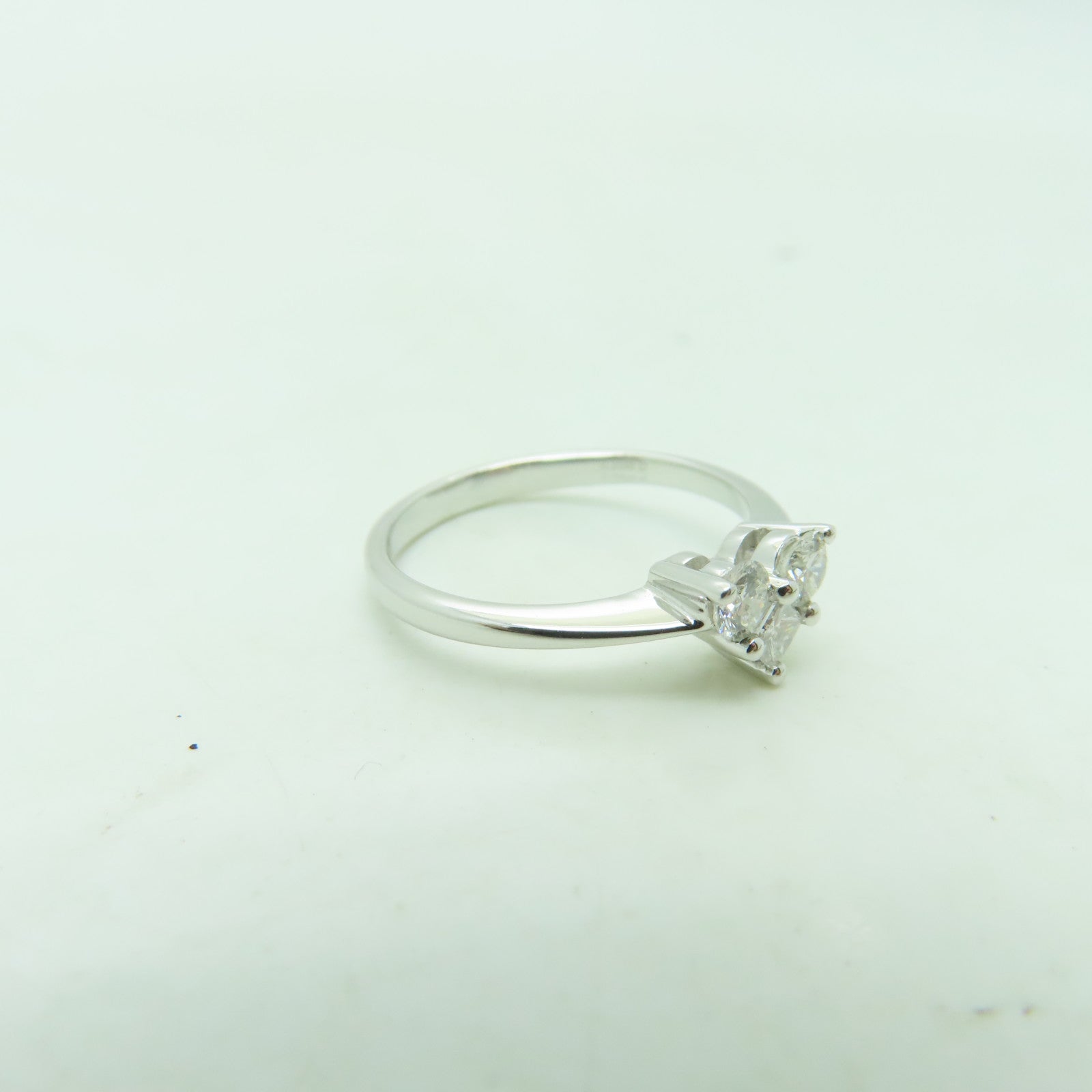 JEWELRY 【激減優惠】K18白金Ring0.20ct/0.09ct 鑽石戒指US#5