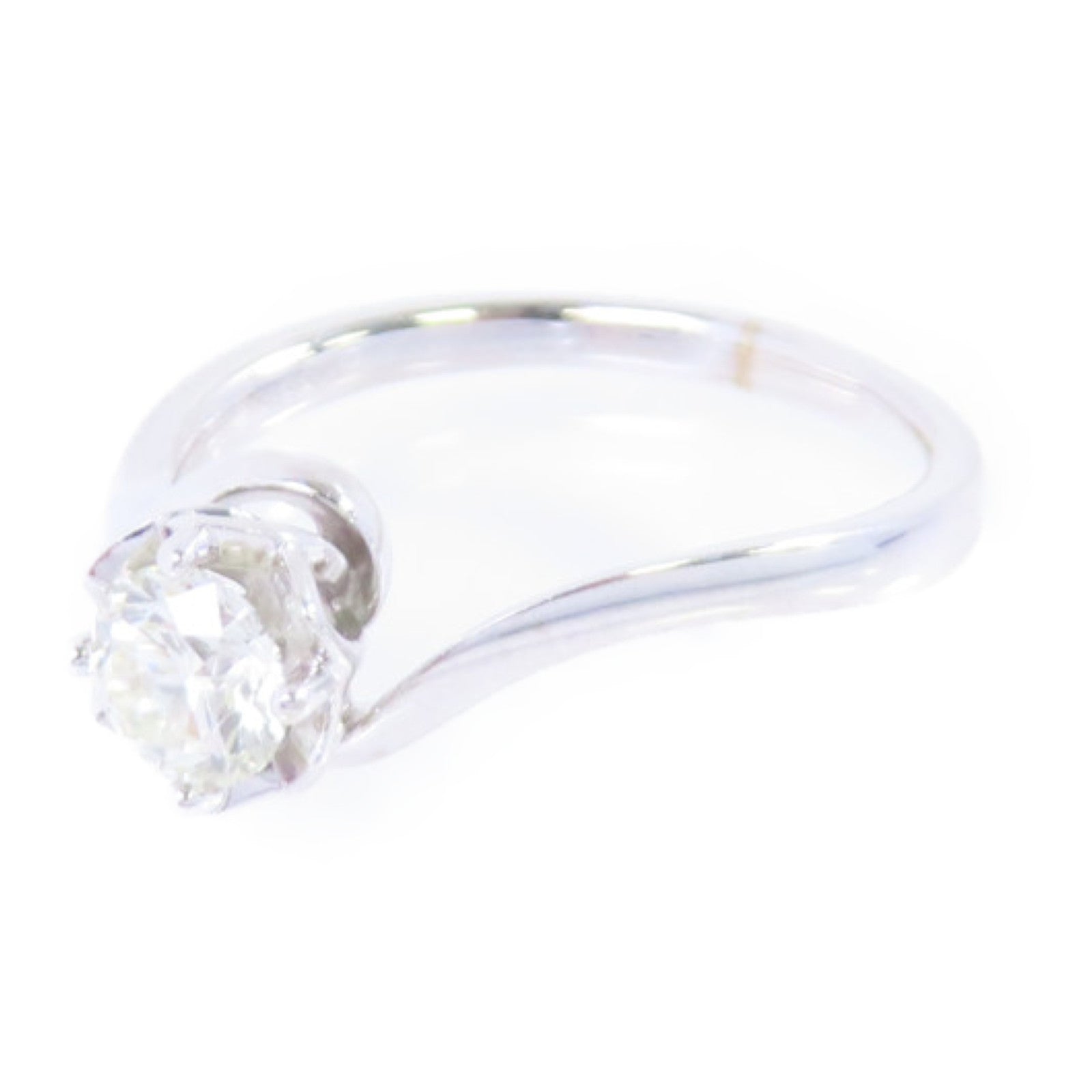 JEWELRY 【激減優惠】18K白金Diamond Ring 0.635ct鑽石戒指US#8