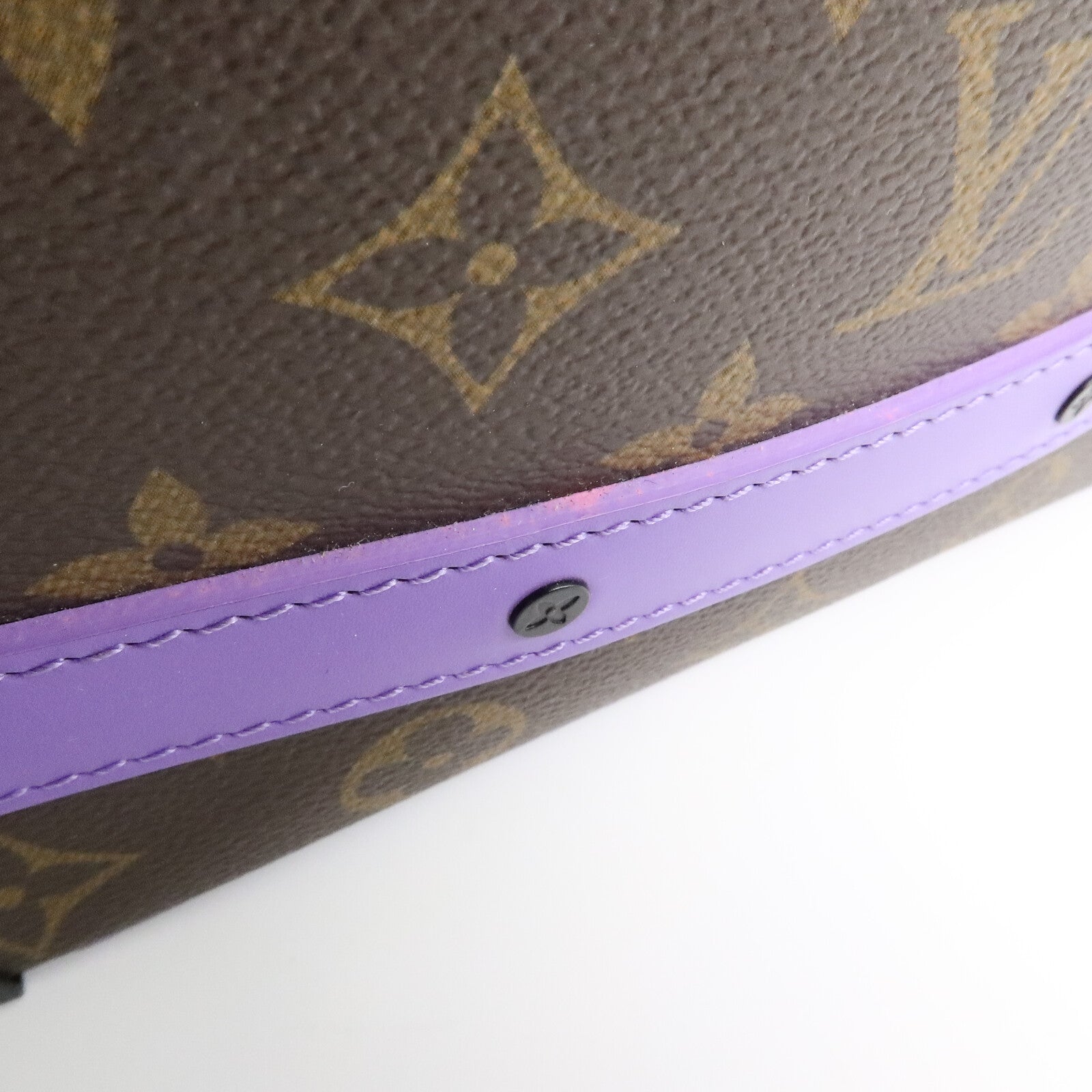 LOUIS VUITTON Monogram Macassar Handle Soft Trunk肩背袋