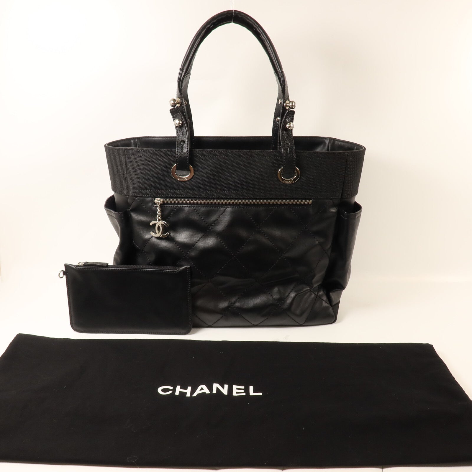 CHANEL 帆布Biarritz Tote Bag Large手挽袋