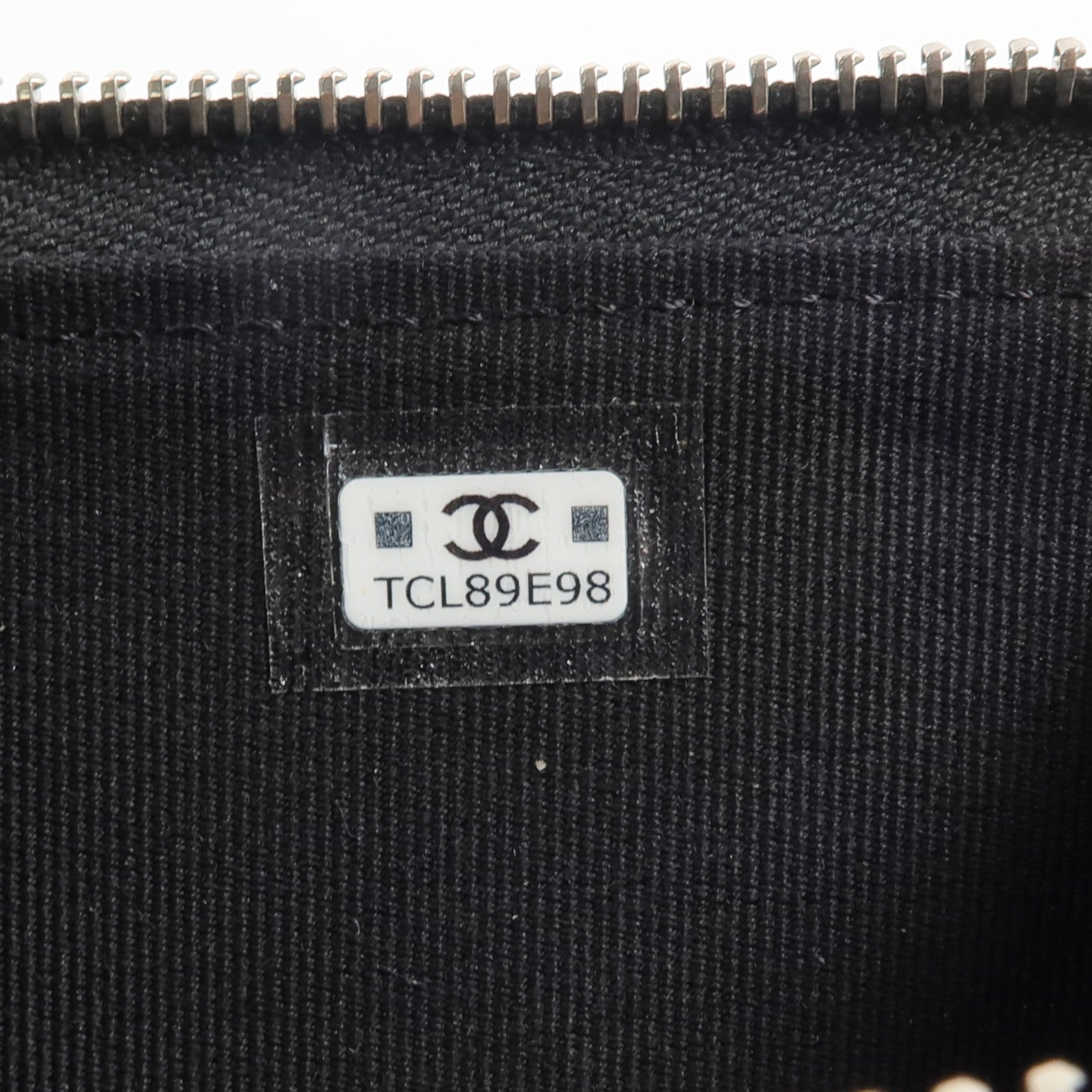CHANEL 羊皮皮革Rhinestone Star CC Logo Card Holder錢包