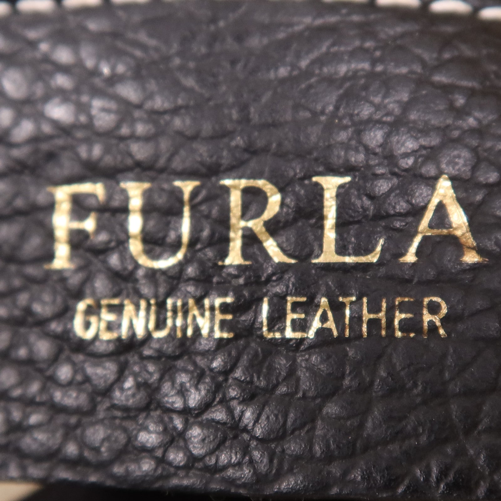 Furla 牛皮皮革Hand Bag金扣手挽袋