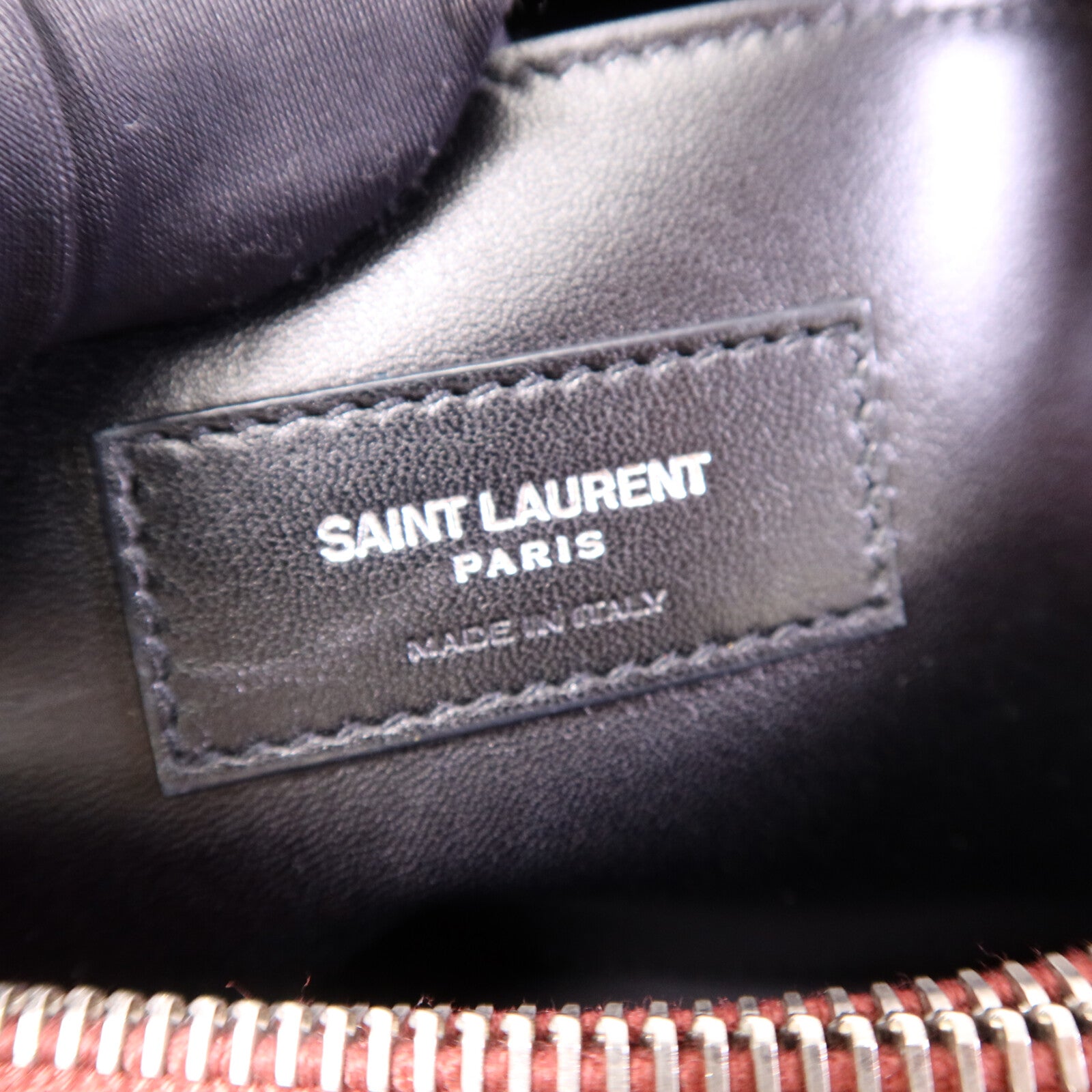 SAINT LAURENT 牛皮皮革West Hollywood Medium銀扣鏈帶肩背袋